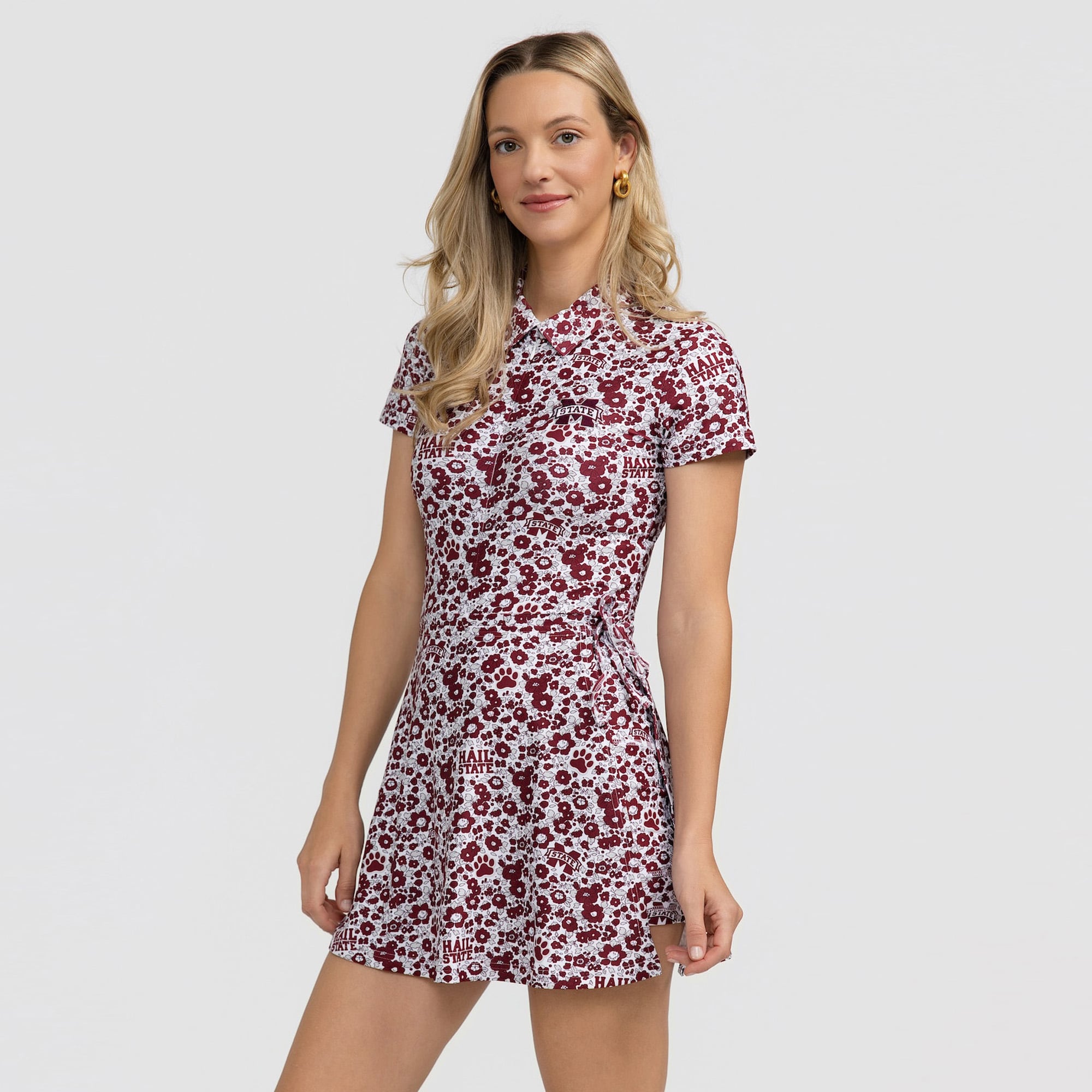 Robe Poppy Ivy bordeaux Smith & Quinn pour femme, modèle Mississippi State Bulldogs