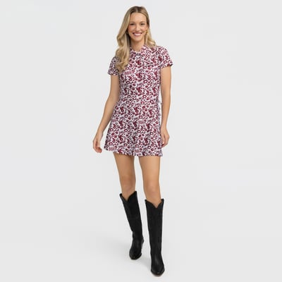 Robe Poppy Ivy pour femme, motif Mississippi State Bulldogs, signée Smith & Quinn - Bordeaux