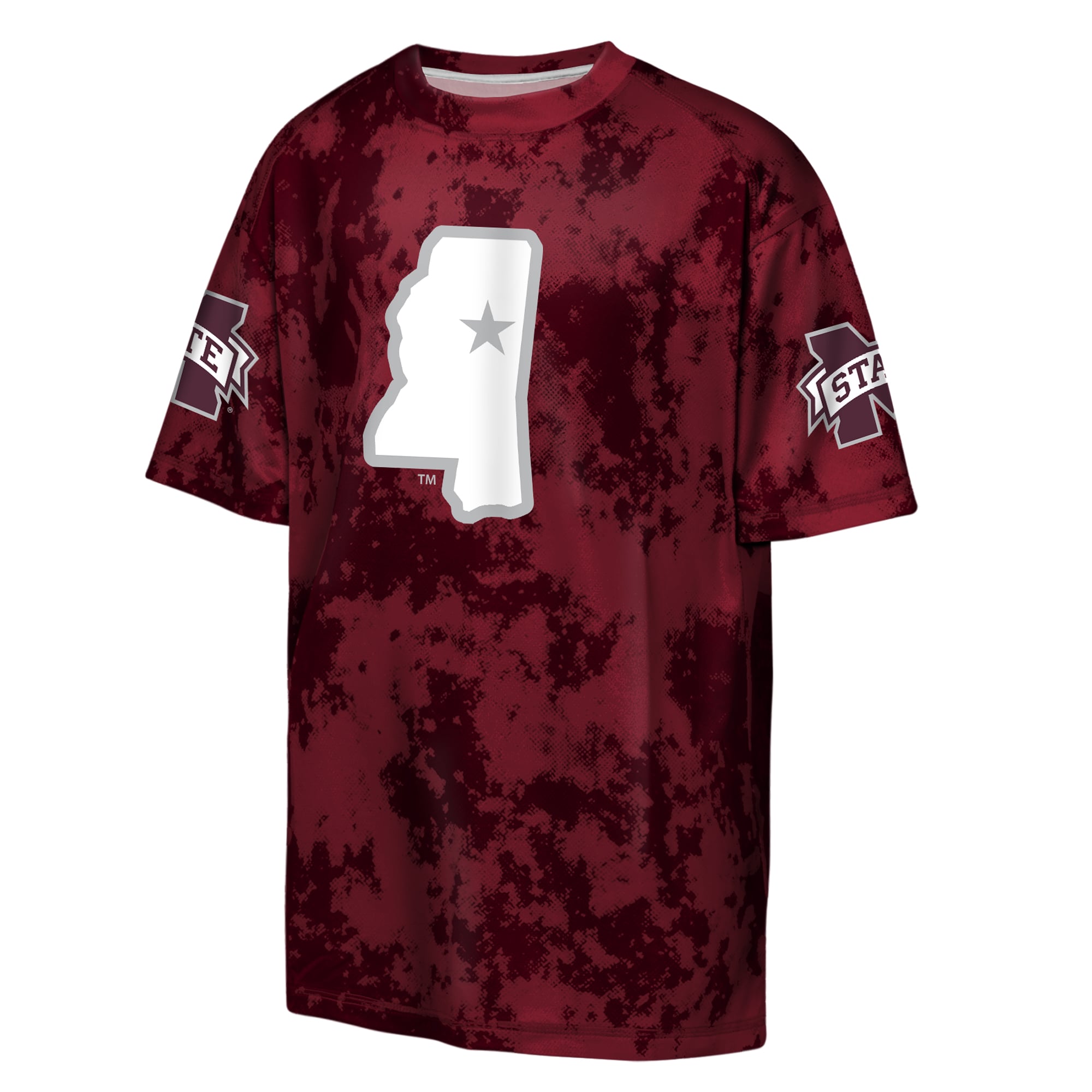 T-shirt sublimé Outerstuff marron pour jeunes, Mississippi State Bulldogs, hors-jeu