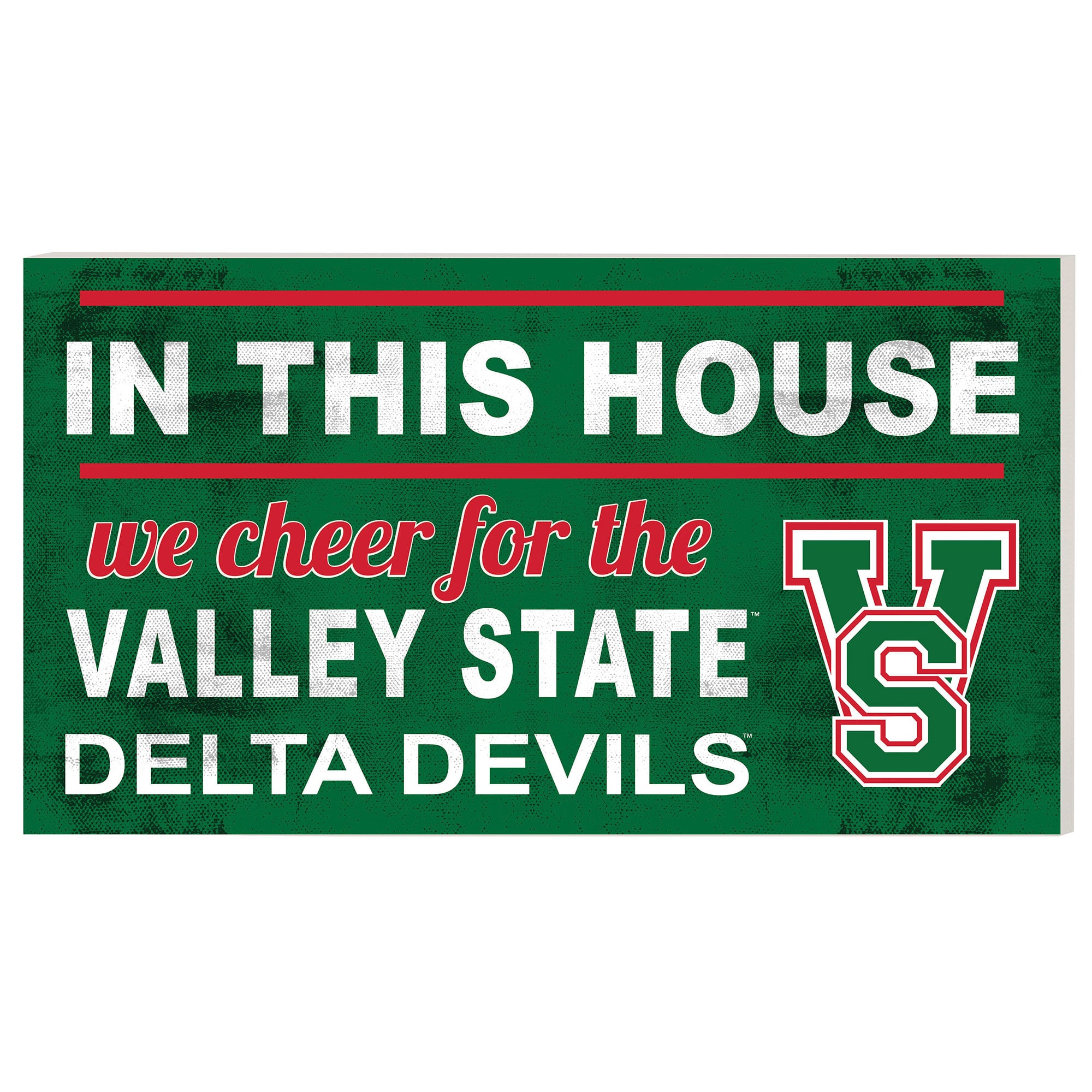 Devil Valley Sign Mississippi Valley State Delta Devils 11'' x 20'' Indoor/Outdoor In ...