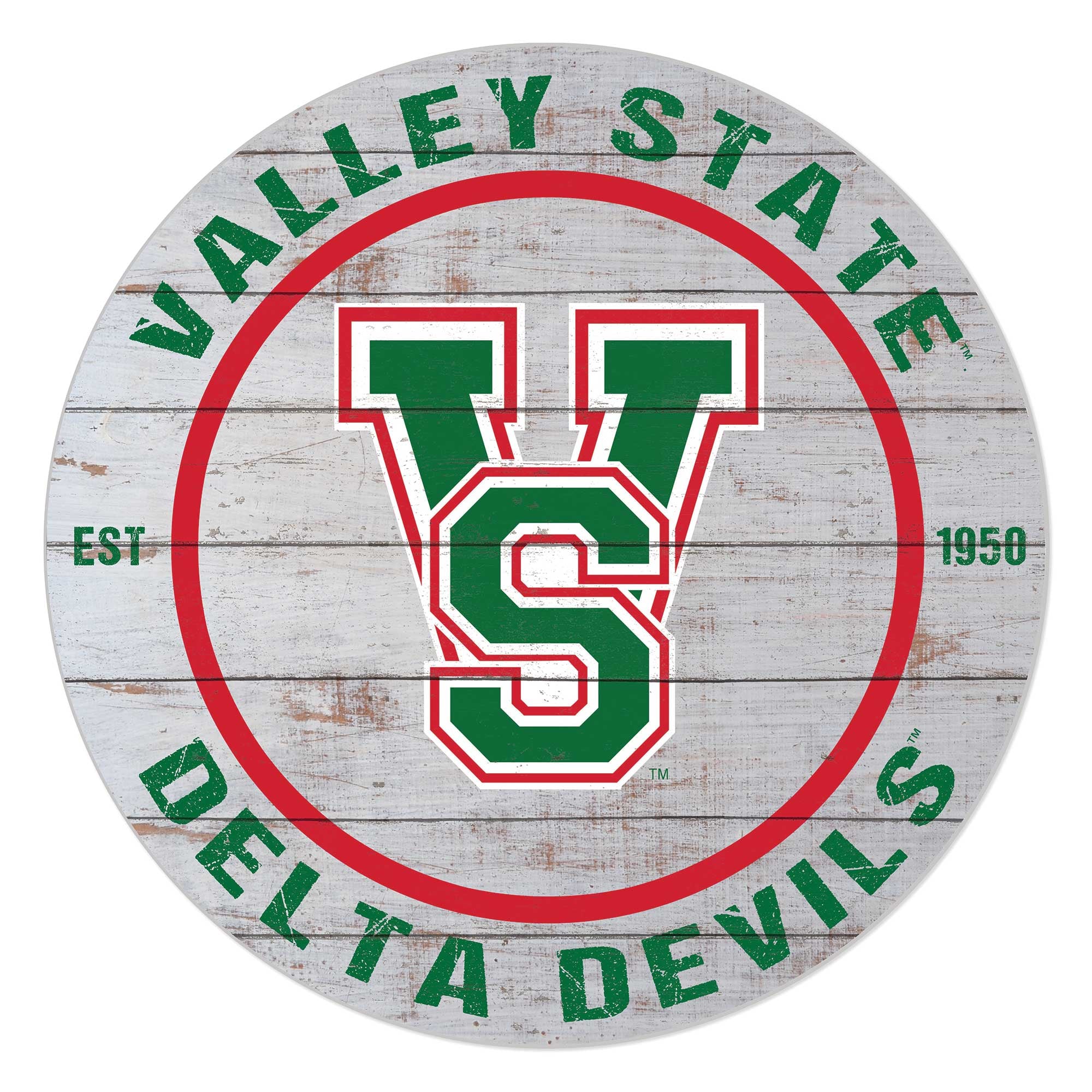 Devil Valley Sign Lids Mississippi Valley State Delta Devils 20'' x 20'' Retro Logo ...