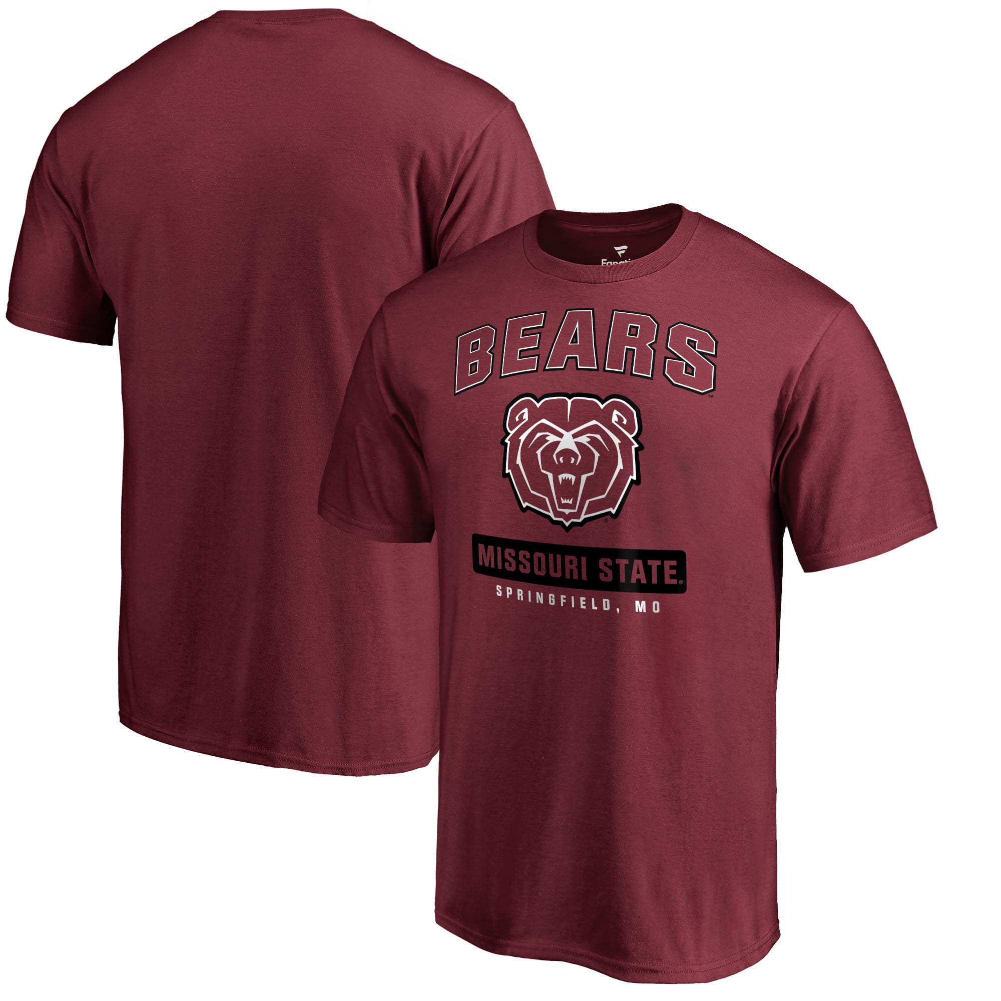 Men's Maroon Missouri State University Bears Campus Icon T-Shirt