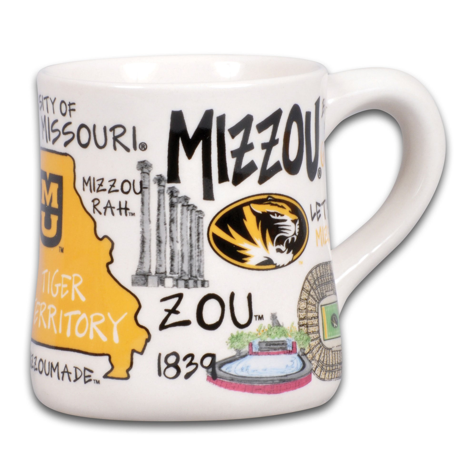 Mug en céramique Missouri Tigers Icon 20 oz.