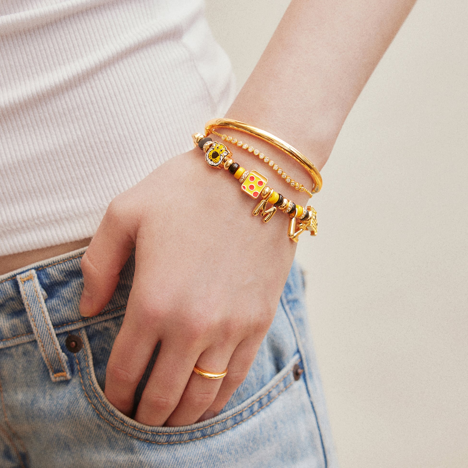 Bracelet à slogan BaubleBar Missouri Tigers