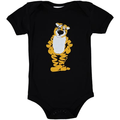 Missouri Tigers Two Feet Ahead Infant Big Logo Bodysuit - Black

