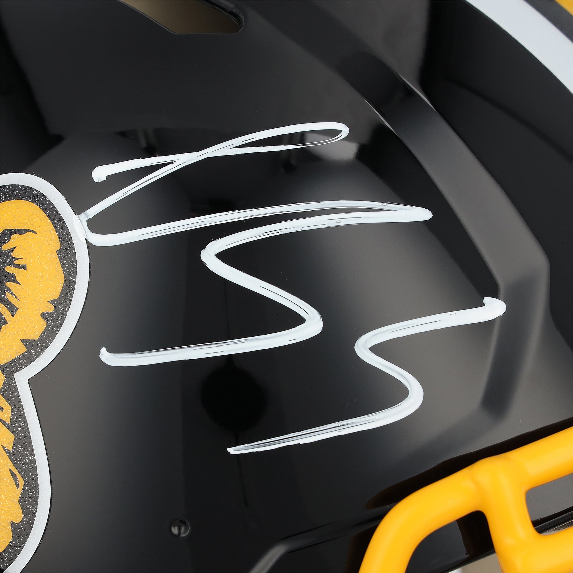 Casque Riddell authentique rétro Sailor Speed ​​noir autographié par Luther Burden III des Missouri Tigers