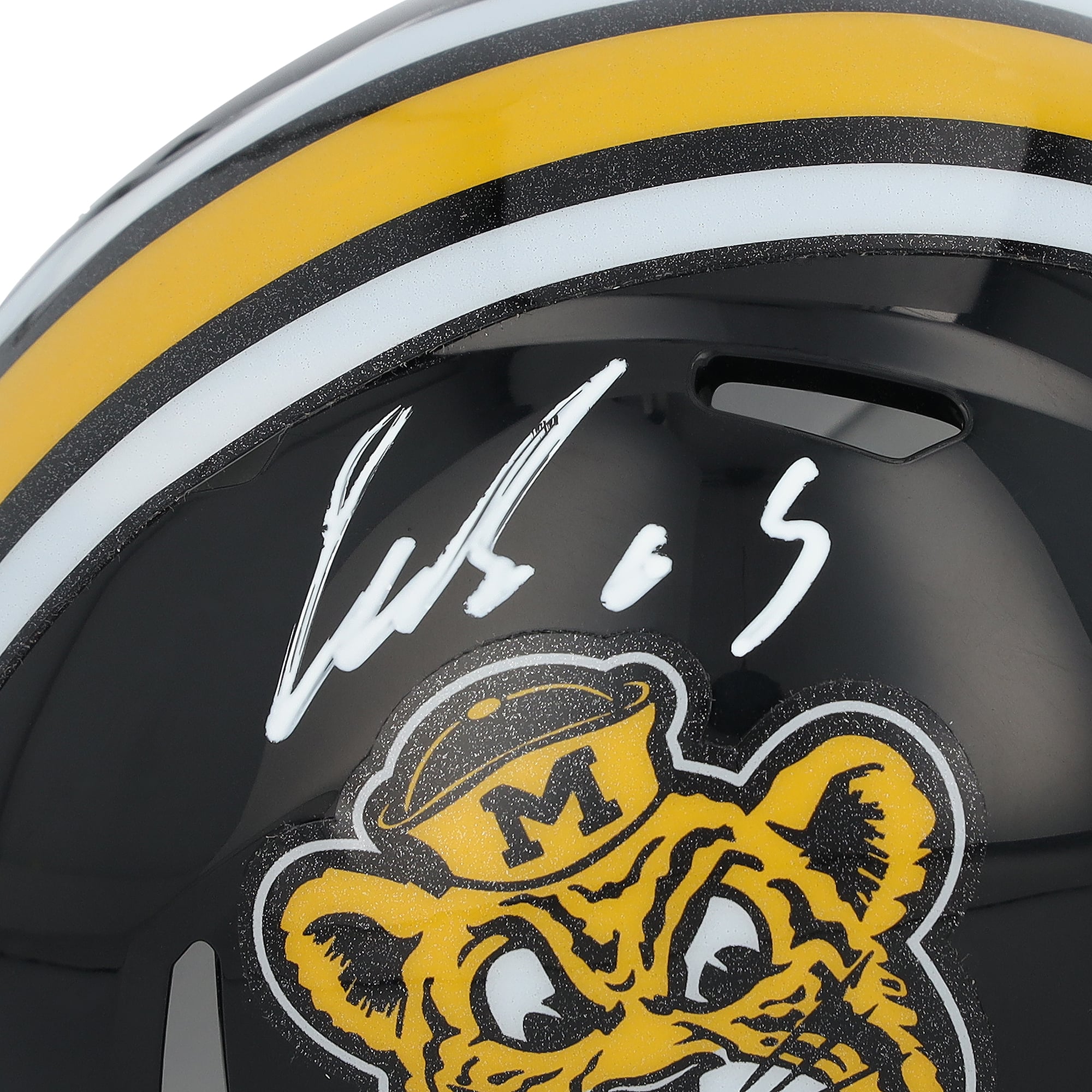 Luther Burden III Missouri Tigers Autographed Riddell Black Throwback Sailor Speed Mini Helmet