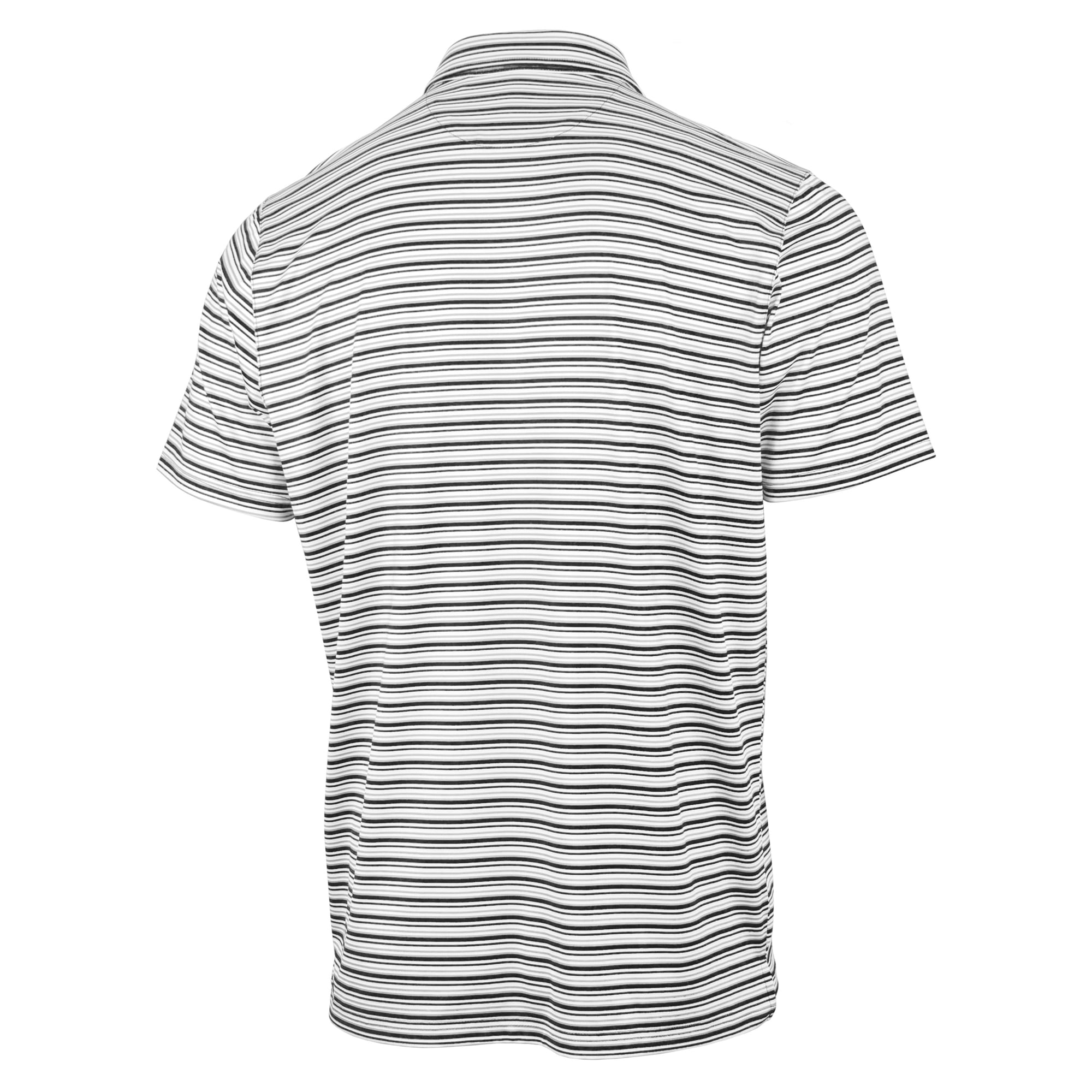 Men's Antigua Black Missouri Tigers Space Stripe Polo