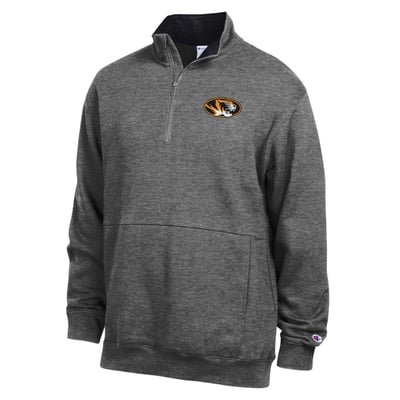  Missouri Tigers Champion Fleece Quarter-Zip Pullover - Charcoal