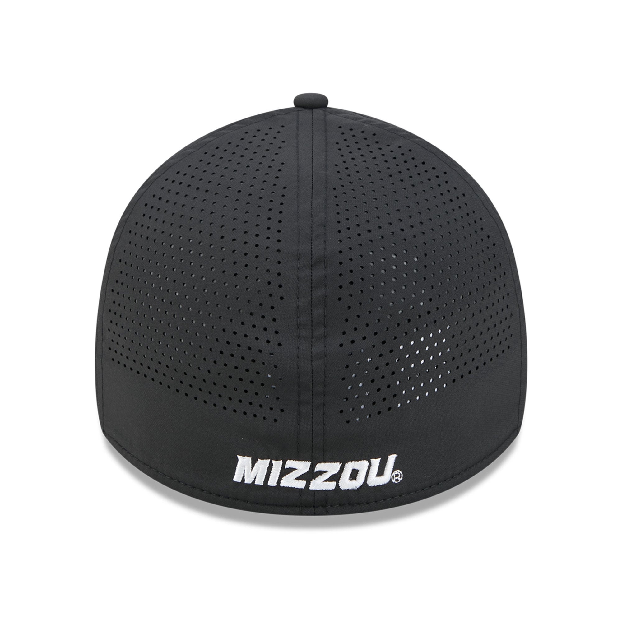 Casquette extensible New Era noire Missouri Tigers Performance Rope 39THIRTY pour homme