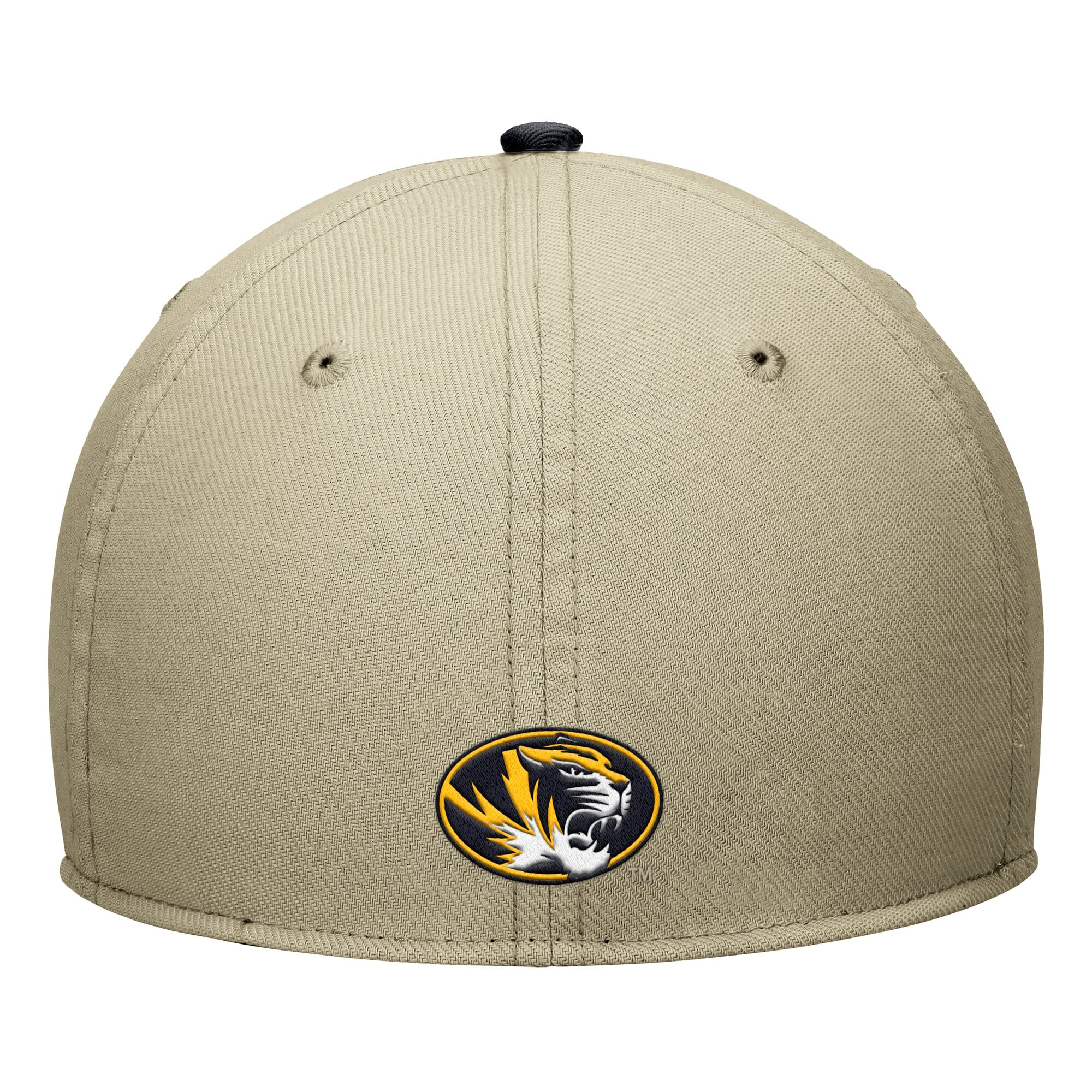 Men's Nike Beige/Black Missouri Tigers Dri-FIT SwooshFlex Hat