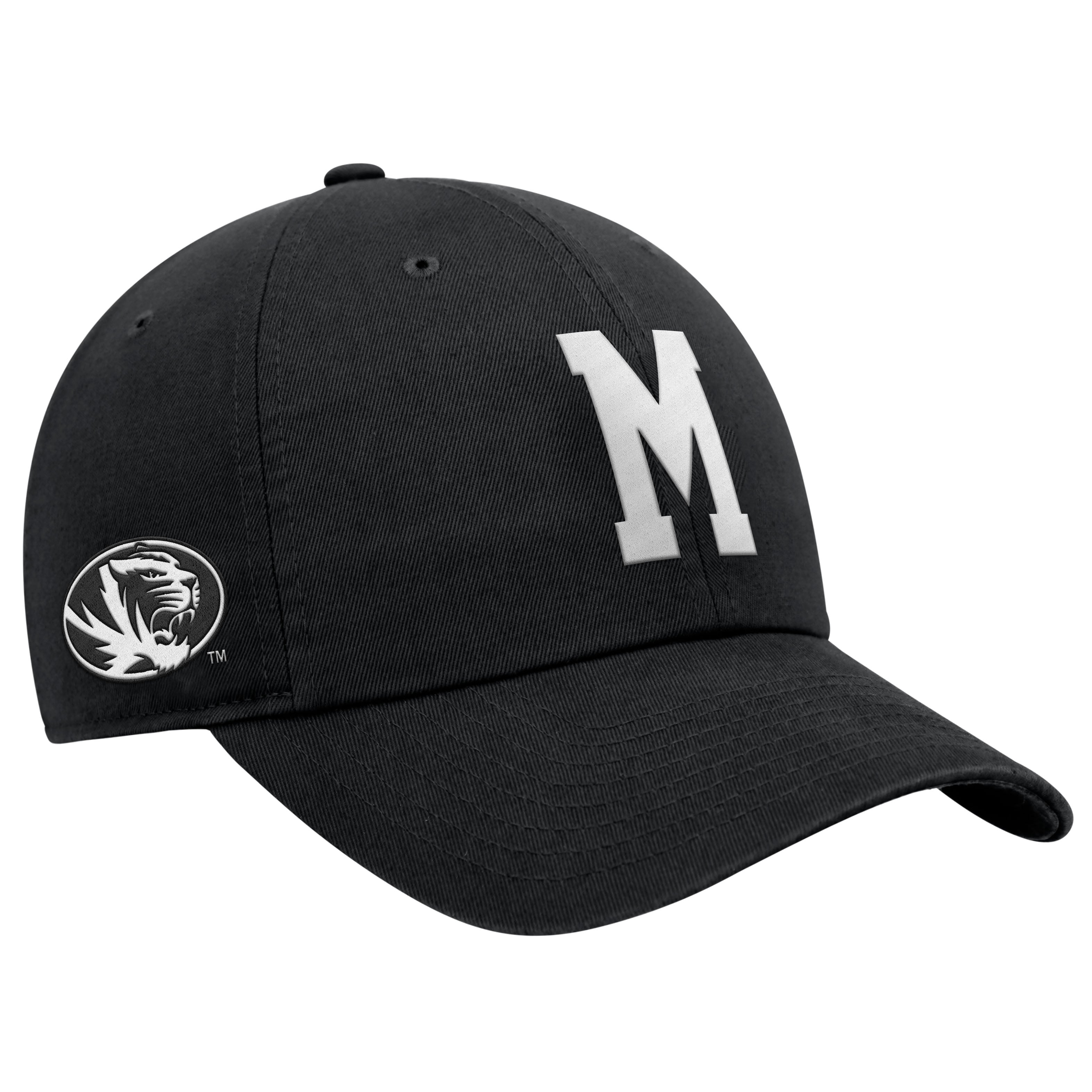 Casquette ajustable Nike noire pour homme, Missouri Tigers, édition spéciale 100e anniversaire.