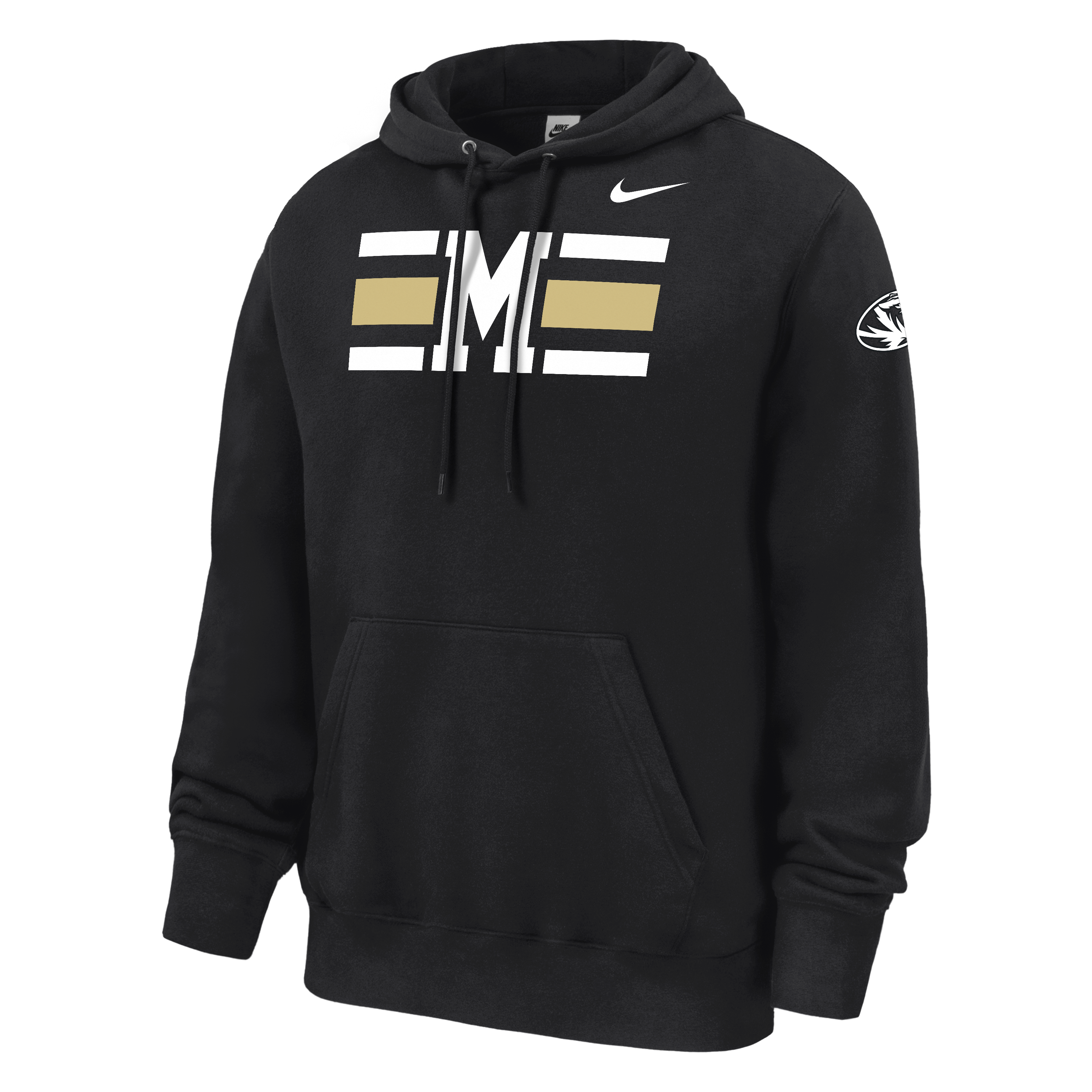 Sweat à capuche en polaire Nike noir pour homme, édition spéciale 100e anniversaire des Missouri Tigers.