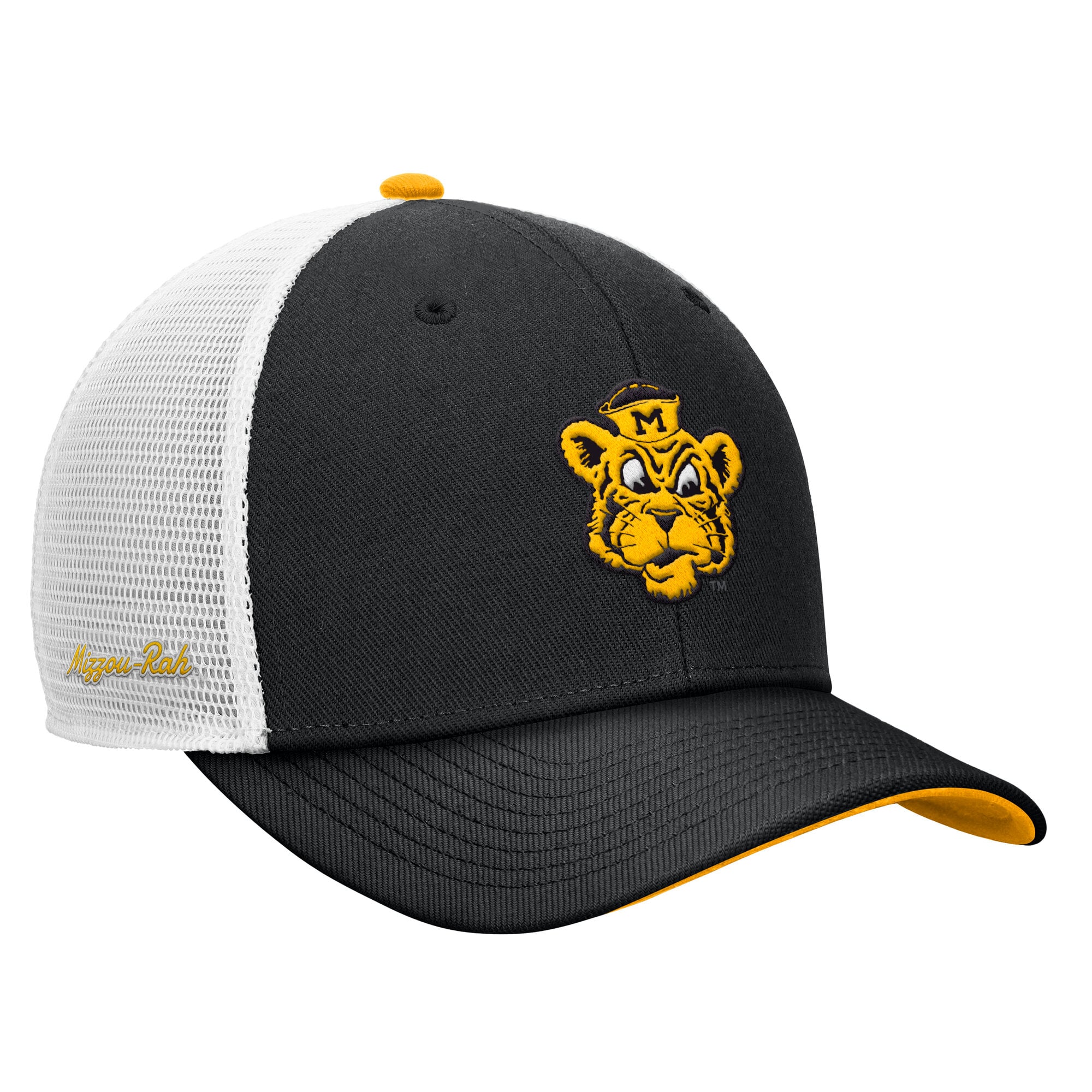 Casquette trucker ajustable Nike Missouri Tigers Legacy Mascot noire pour homme