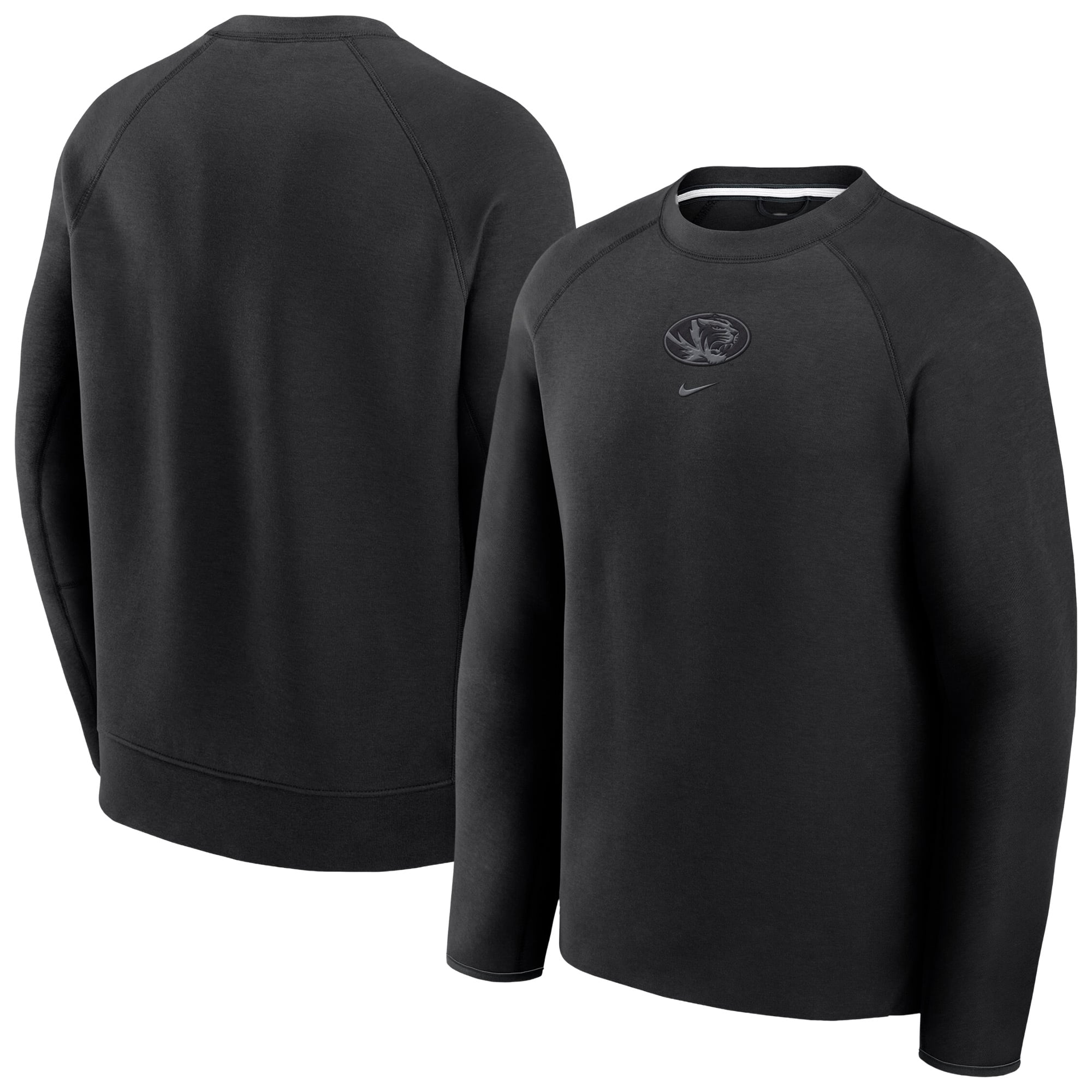 Men's Nike Black Missouri Tigers Tech Fleece Sweatshirt