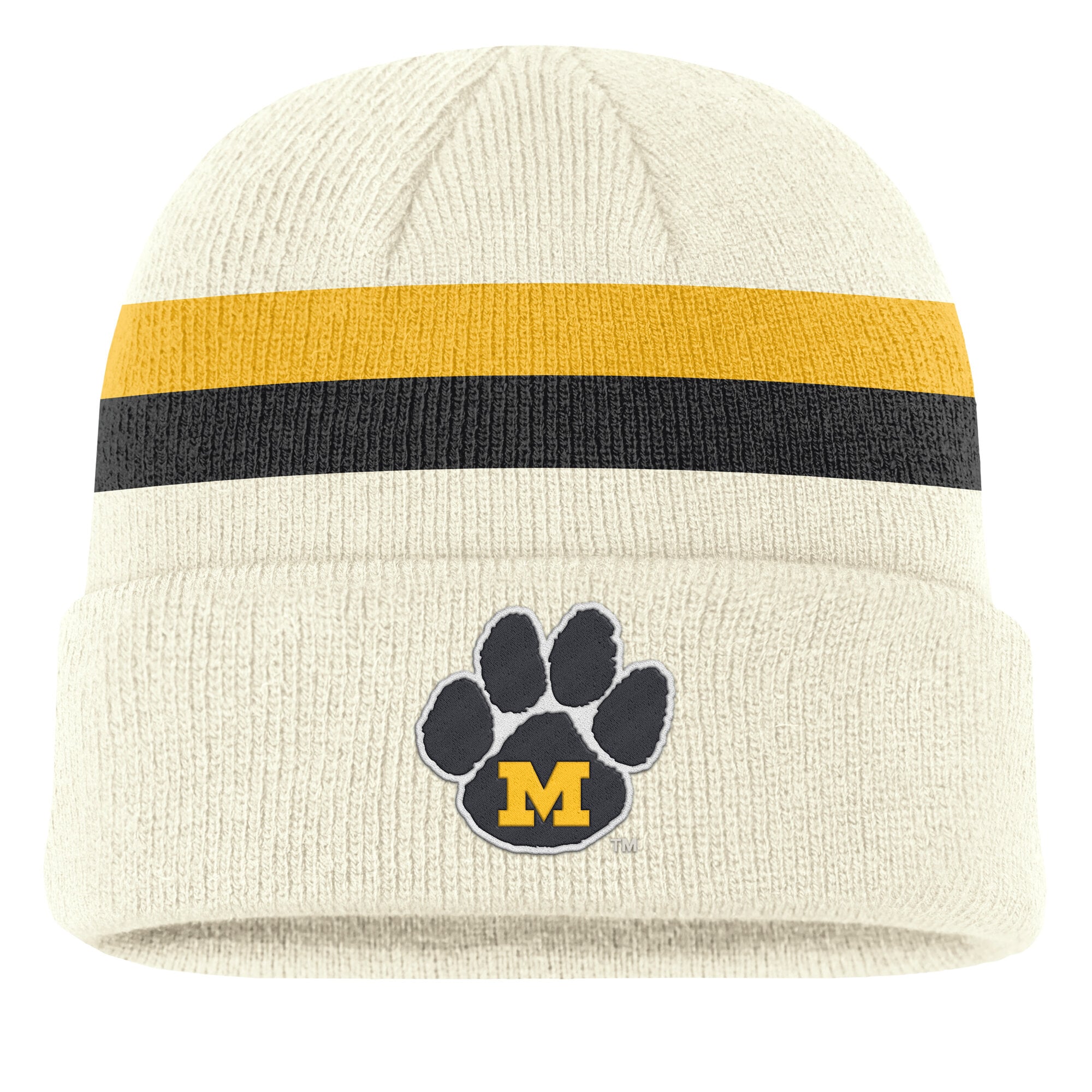 Bonnet à revers Nike crème Missouri Tigers Legacy pour homme