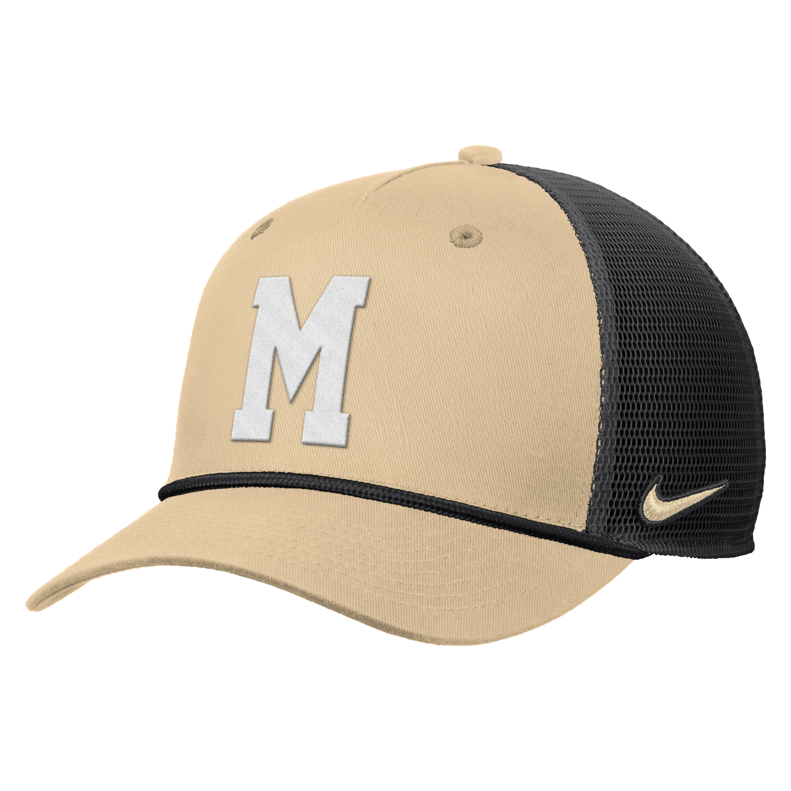 Casquette trucker Nike Gold Missouri Tigers 100e anniversaire Rise Visor Rope pour homme
