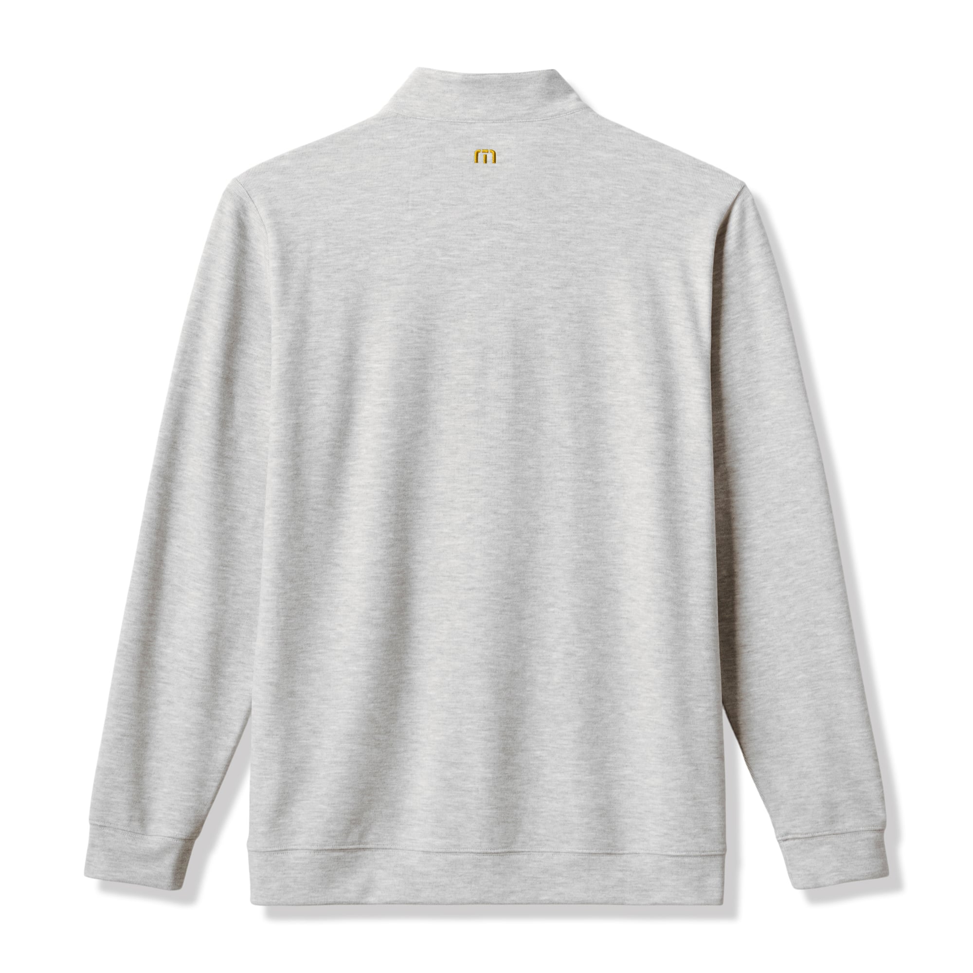 Men's TravisMathew Heather Gray Missouri Tigers Cloud Home Game Quarter-Zip Tri-Blend Pullover