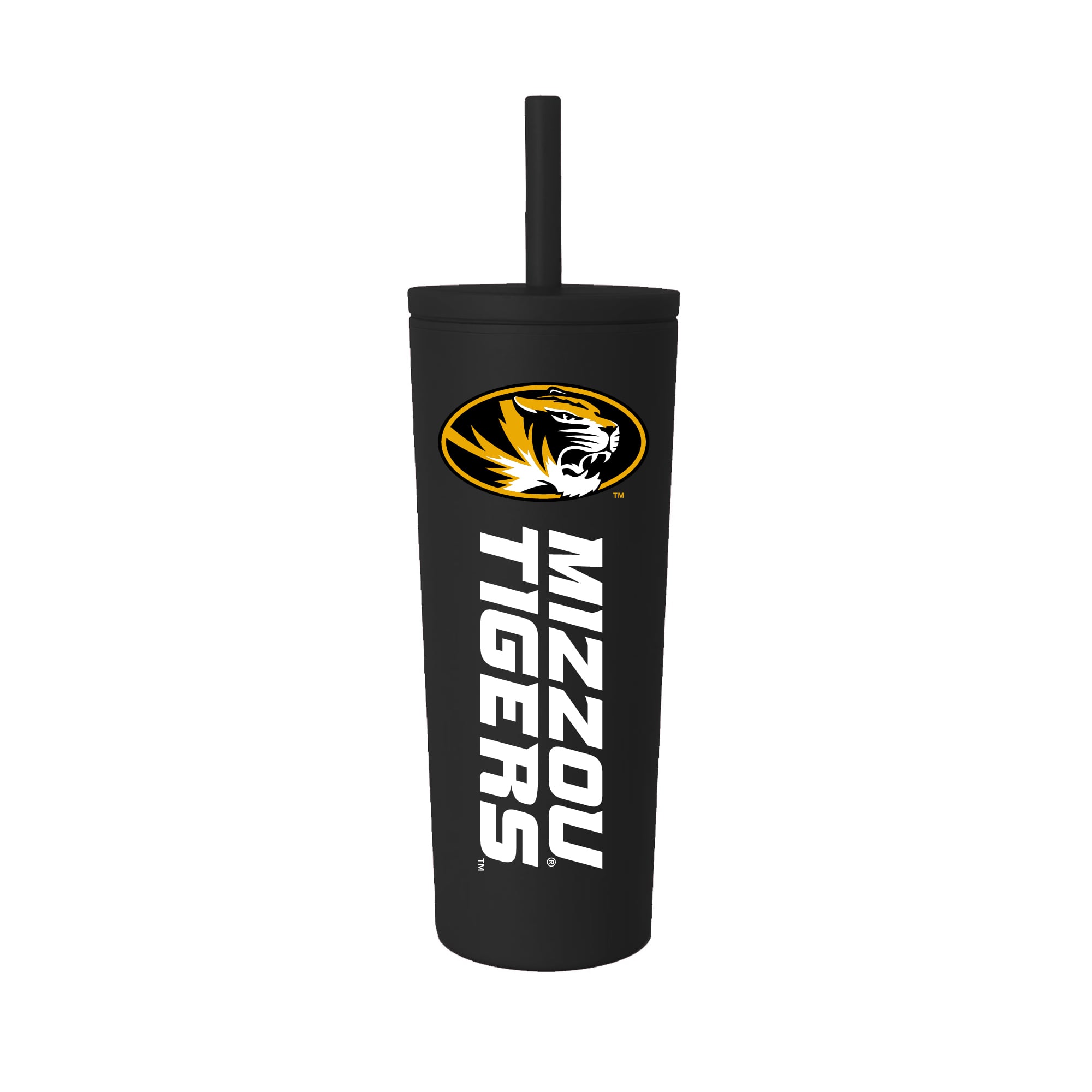 Gobelet isotherme à paille anti-déversement Missouri Tigers de 710 ml (24 oz)