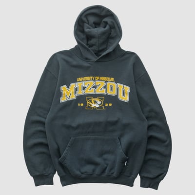 Missouri Tigers Russell 2000s Hooded Pullover Sweatshirt - Black - XS by Fanatics Real Vintage