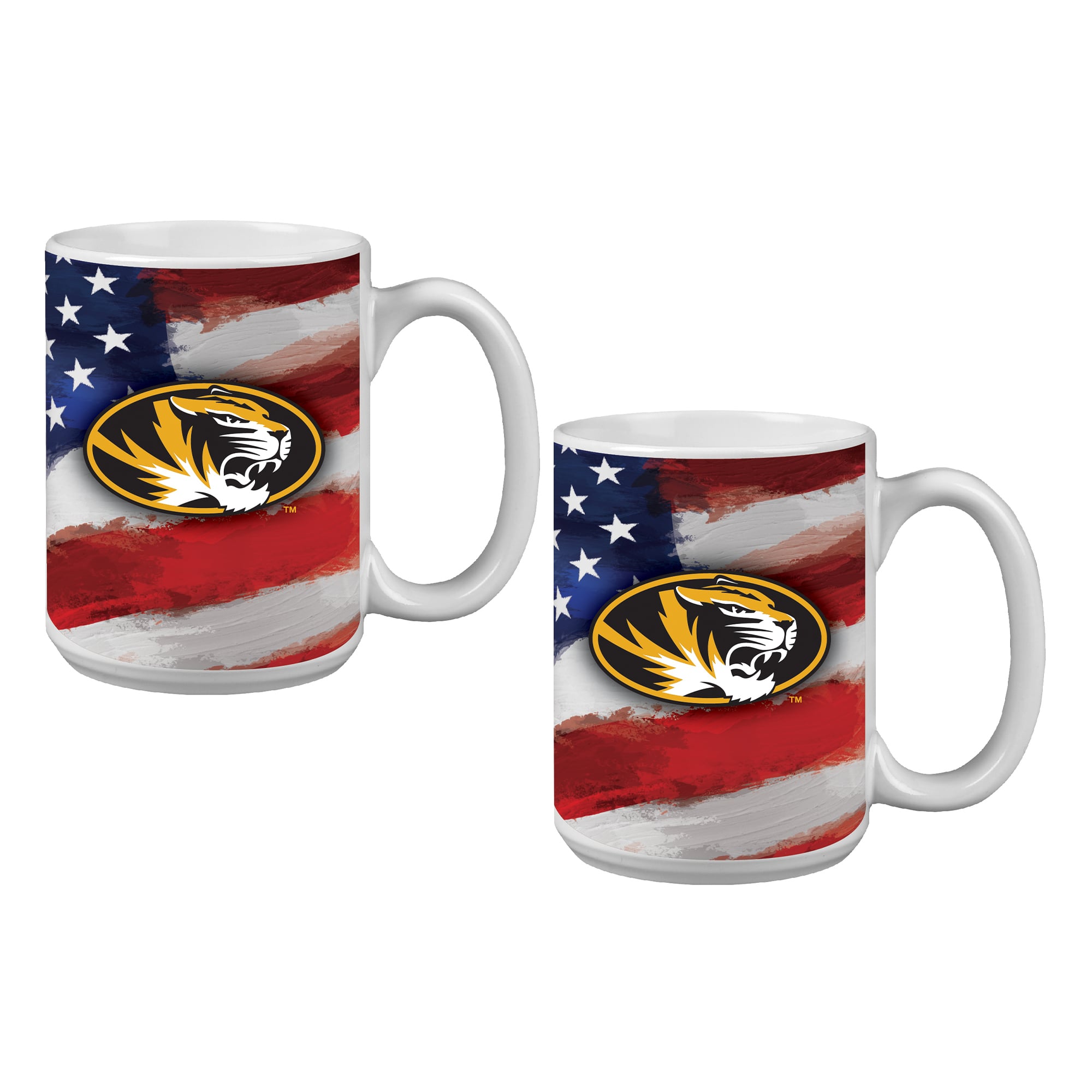 Missouri Tigers  Two-Pack 15oz. Americana Mug Set
