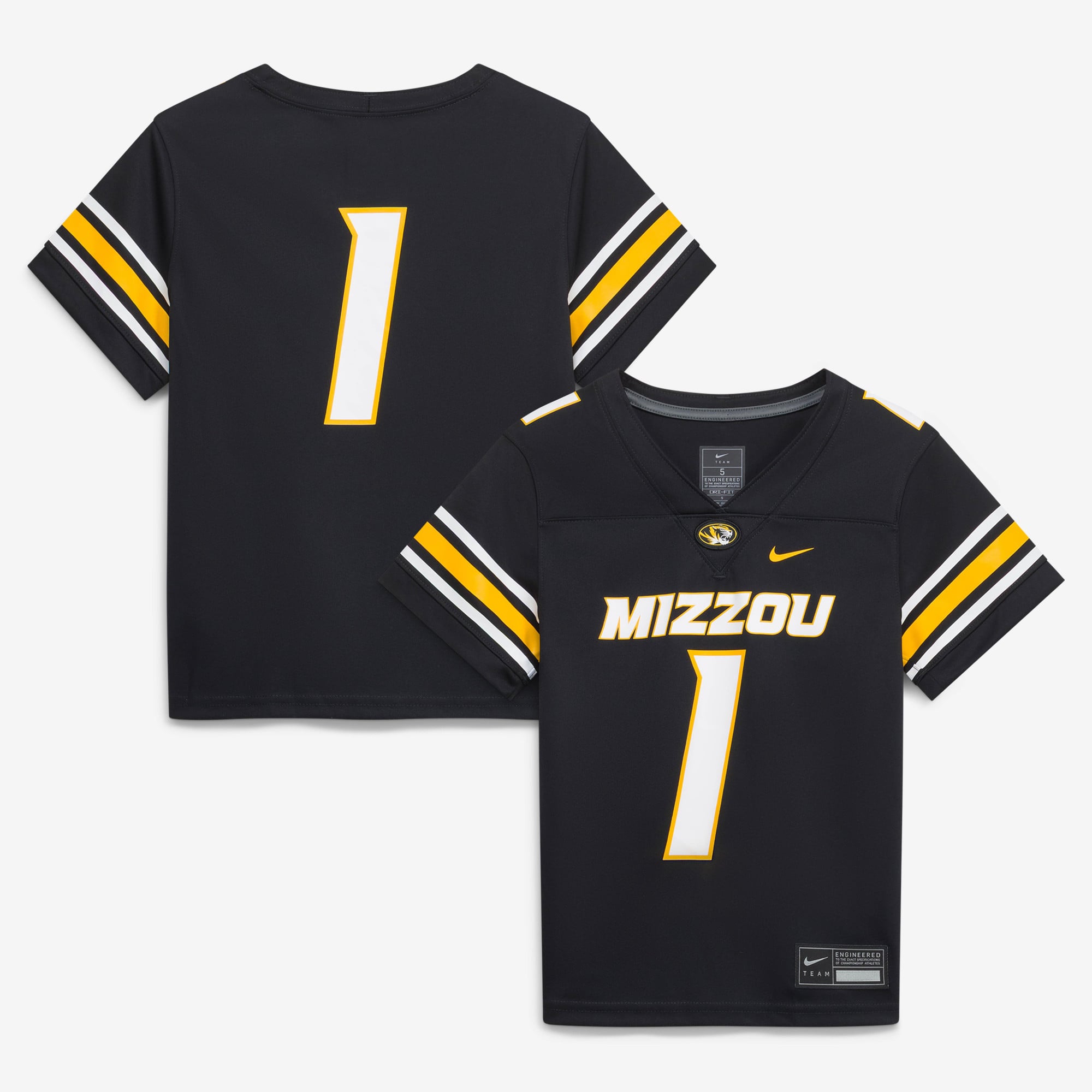 Preschool Nike Black Missouri Tigers Replica Football Jersey