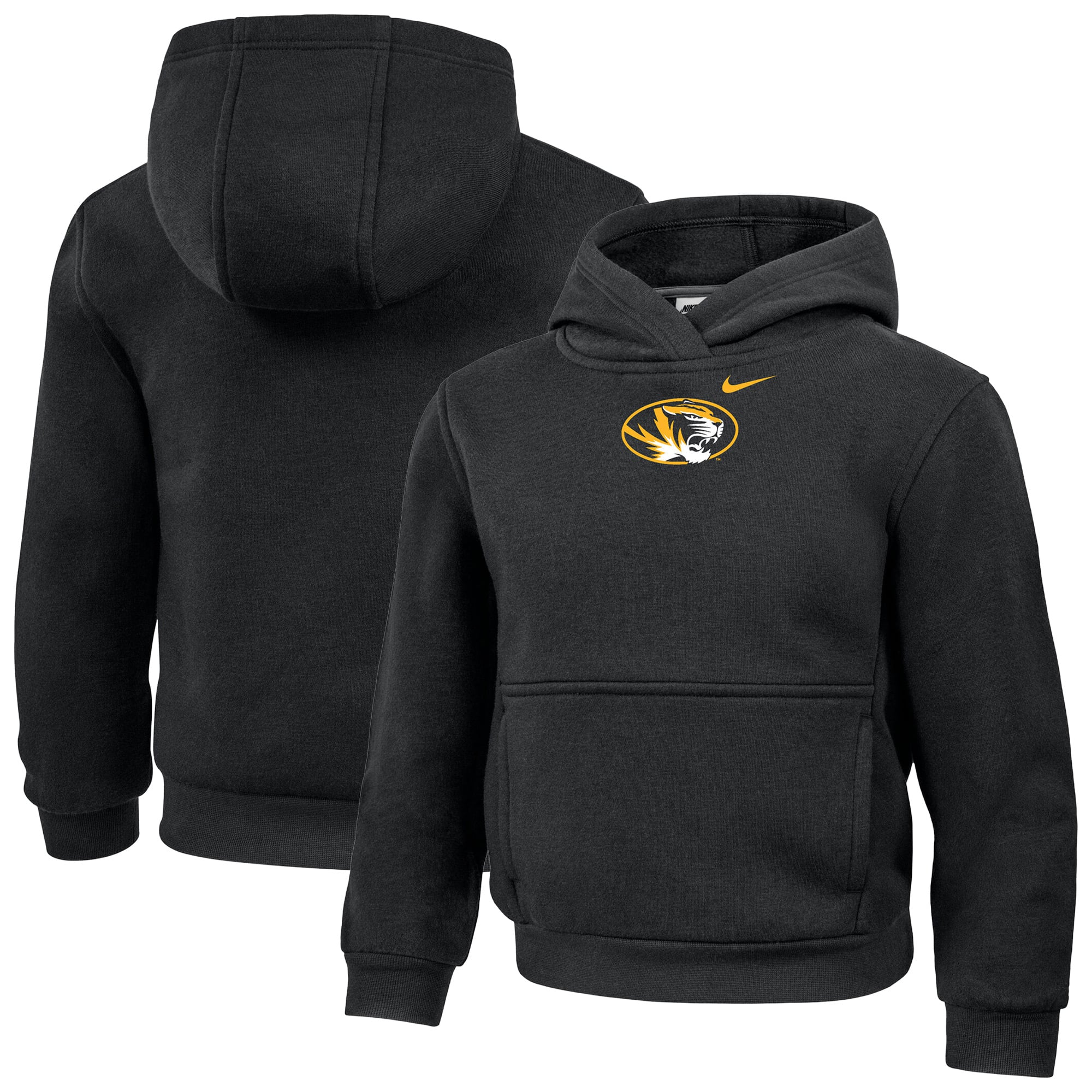 Sweat à capuche Nike noir Missouri Tigers pour tout-petit