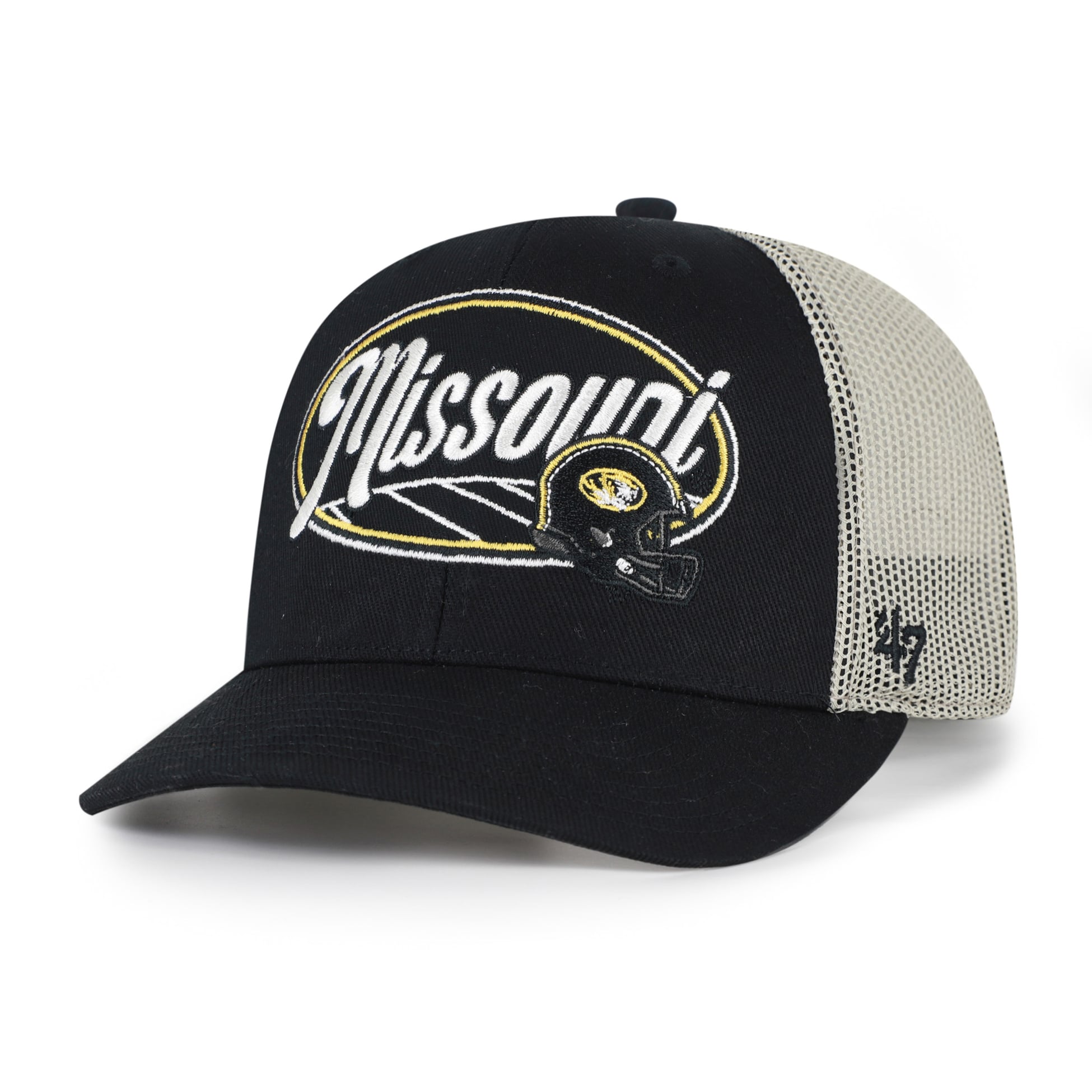 Unisex '47 Black Missouri Tigers Enfield Adjustable Trucker Hat