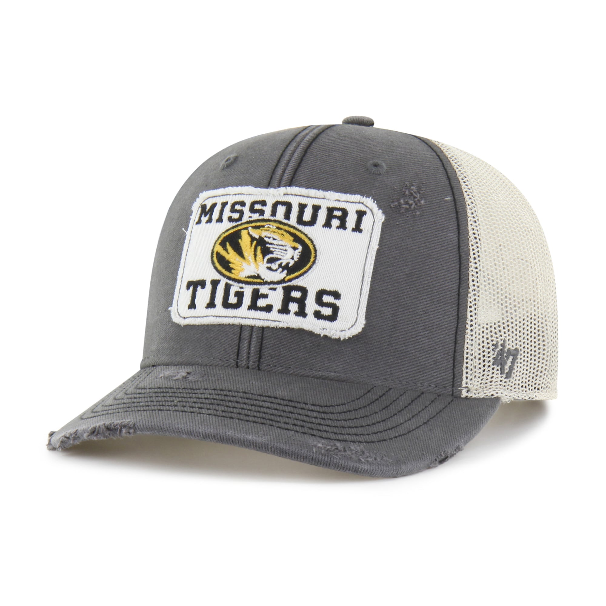 Unisex '47 Charcoal Missouri Tigers Egremont Well-Worn Adjustable Trucker Hat