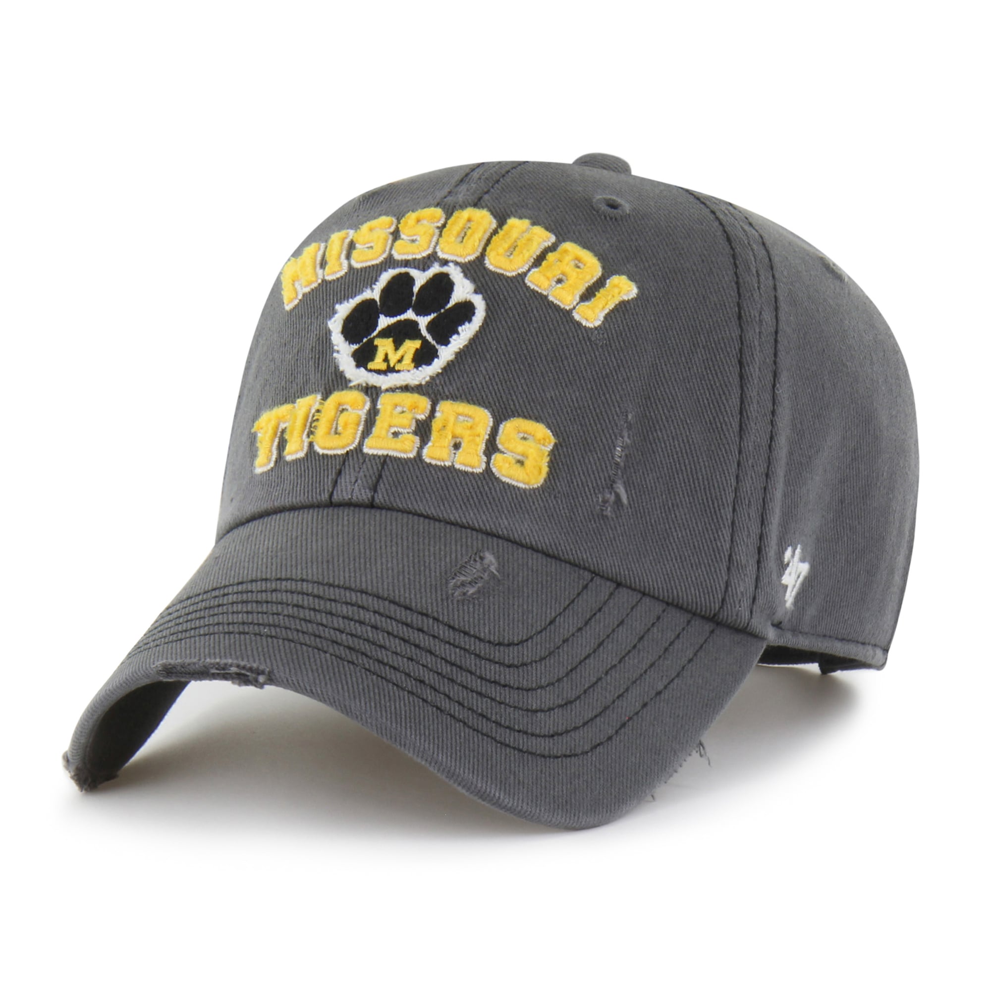 Unisex '47  Charcoal Missouri Tigers Well-Worn Seymore Clean Up Adjustable Hat