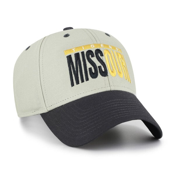 Casquette unisexe ajustable Missouri Tigers '47 grise/noire, inscription demi-bloc MVP