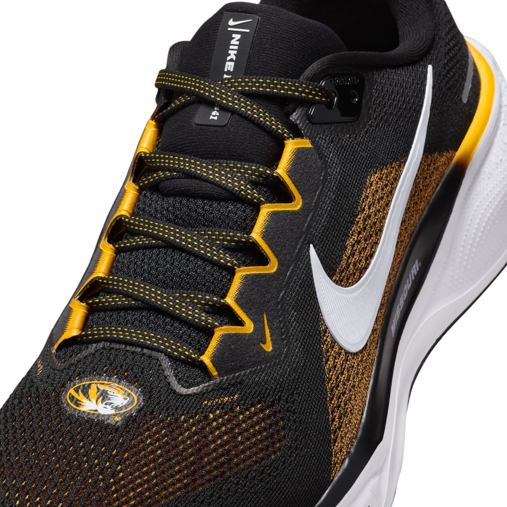 Unisex Nike Black Missouri Tigers Zoom Pegasus 41 Running Shoes display picture 2