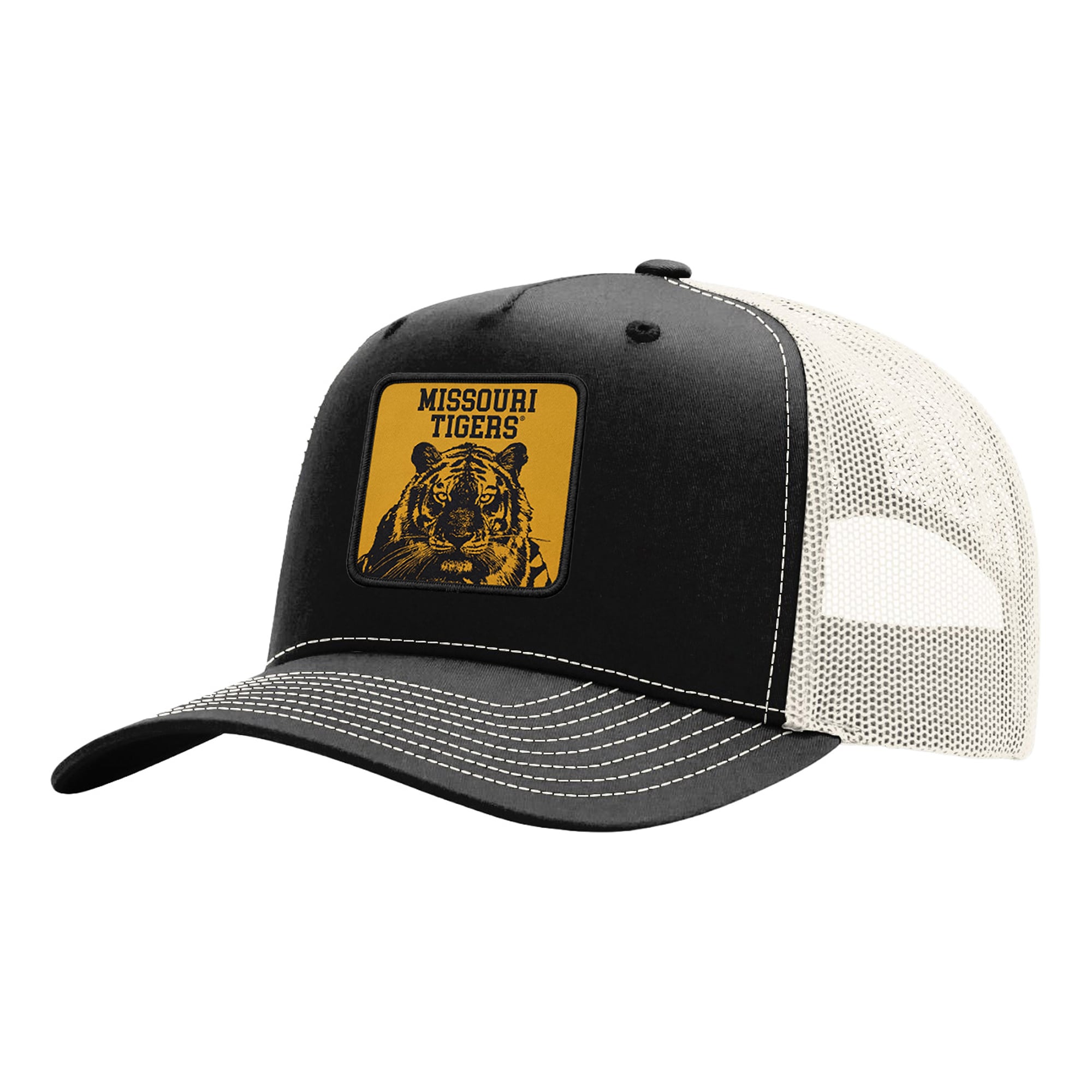 Casquette trucker unisexe Uscape Apparel noire Missouri Tigers Wild Side Patch ajustable