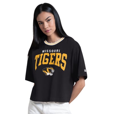 T-shirt court Missouri Tigers Starter Ace pour femme - Noir