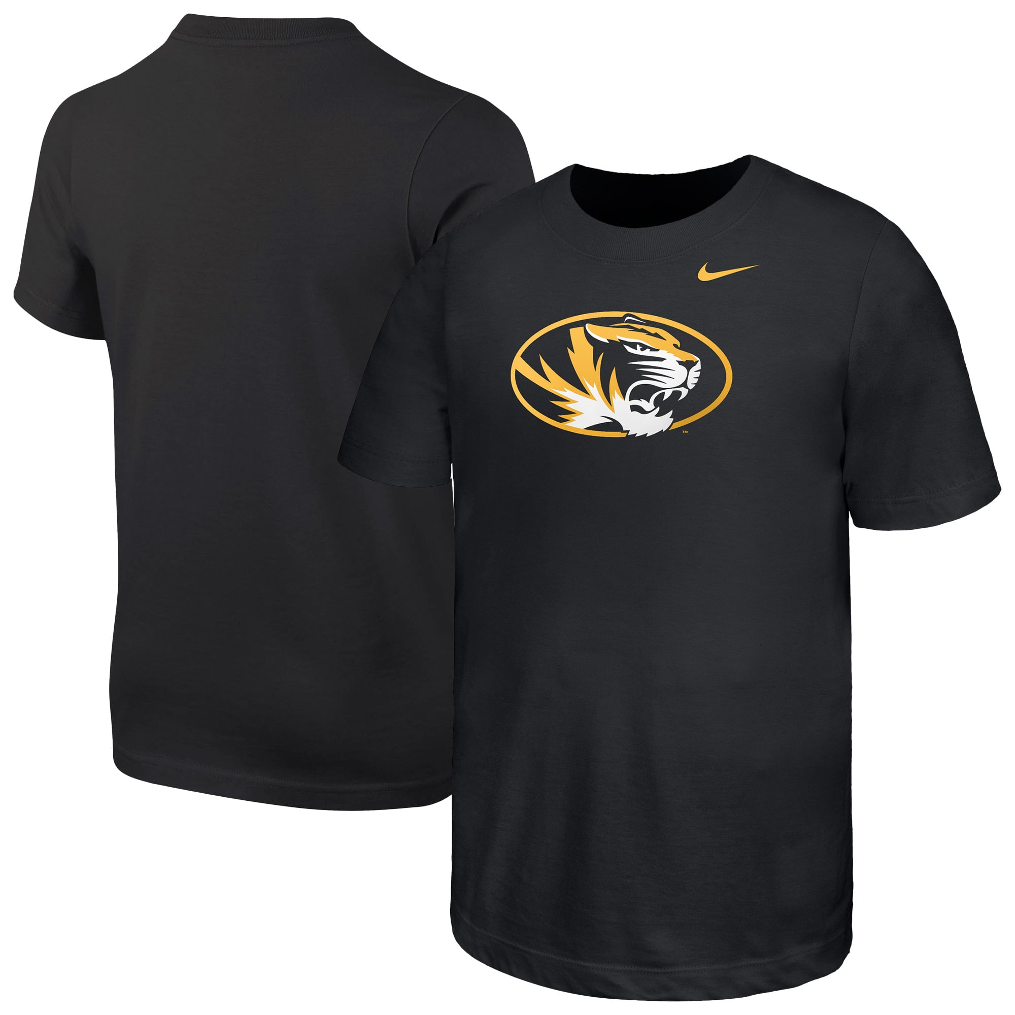 T-shirt Nike noir pour jeunes avec logo des Missouri Tigers