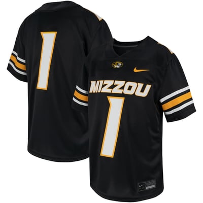 #1 Missouri Tigers Nike Youth Untouchable Replica Game Jersey - Black