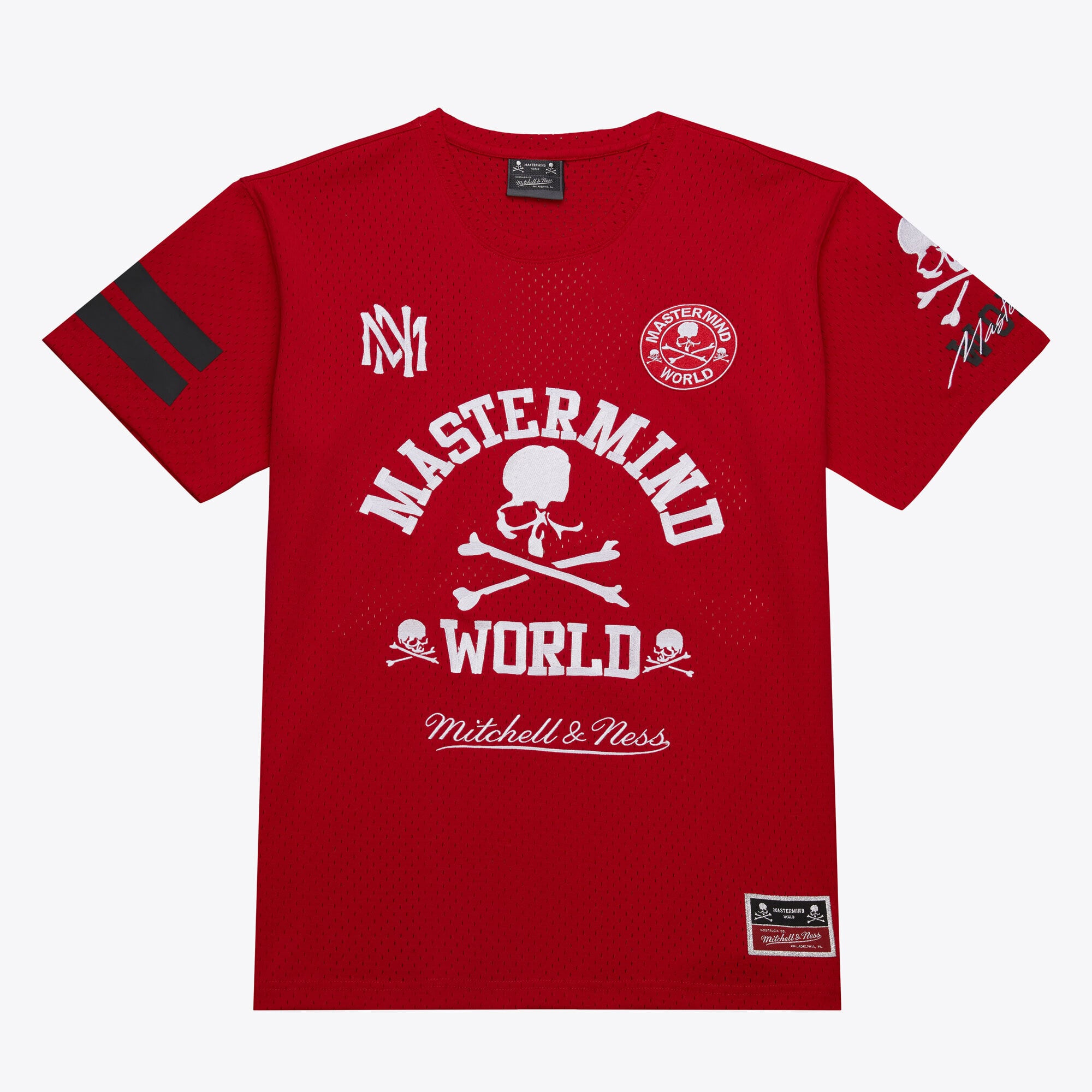 Mitchell & Ness Red Mastermind Mesh T-Shirt