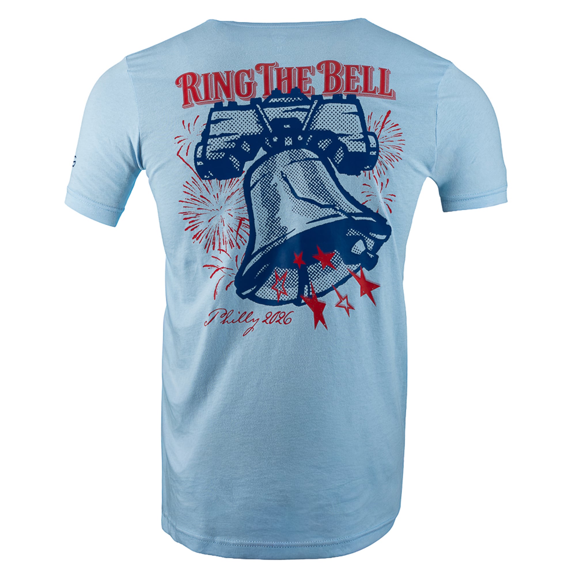Men's SWAG Golf Light Blue 2026 MLB All-Star Game Ring The Bell Tri-Blend T-Shirt