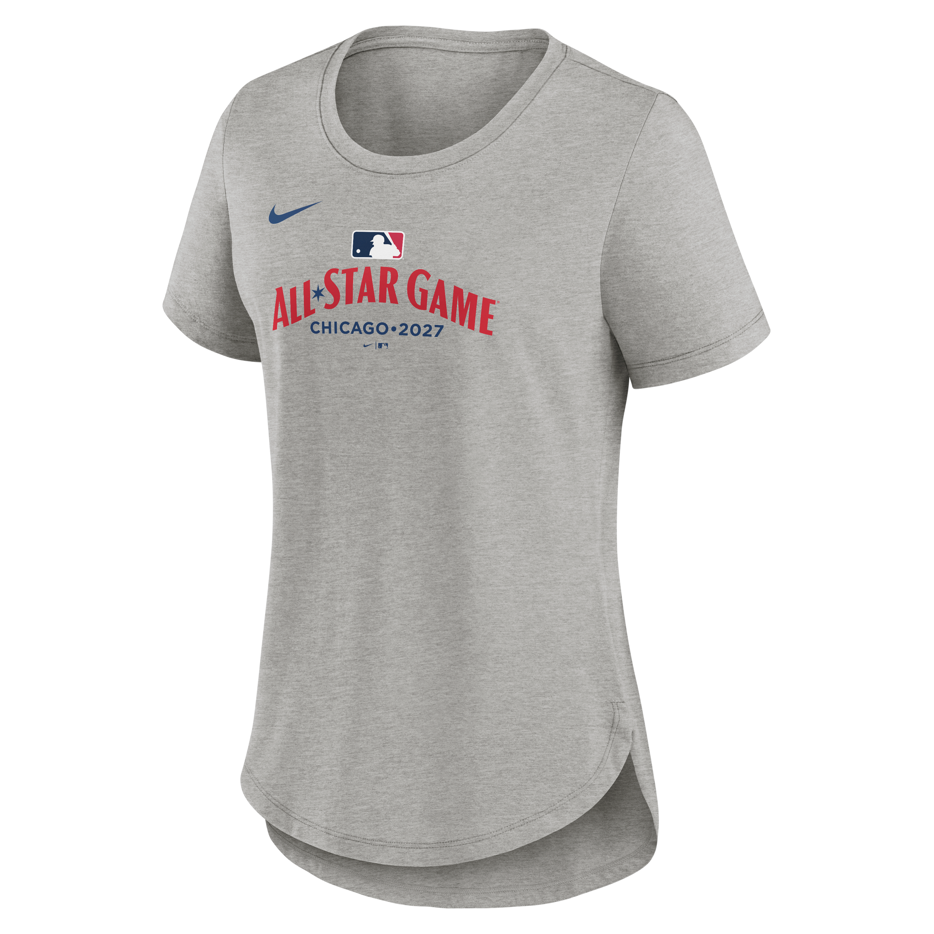 Women's Nike Heather Gray 2027 MLB All-Star Game Tri-Blend T-Shirt