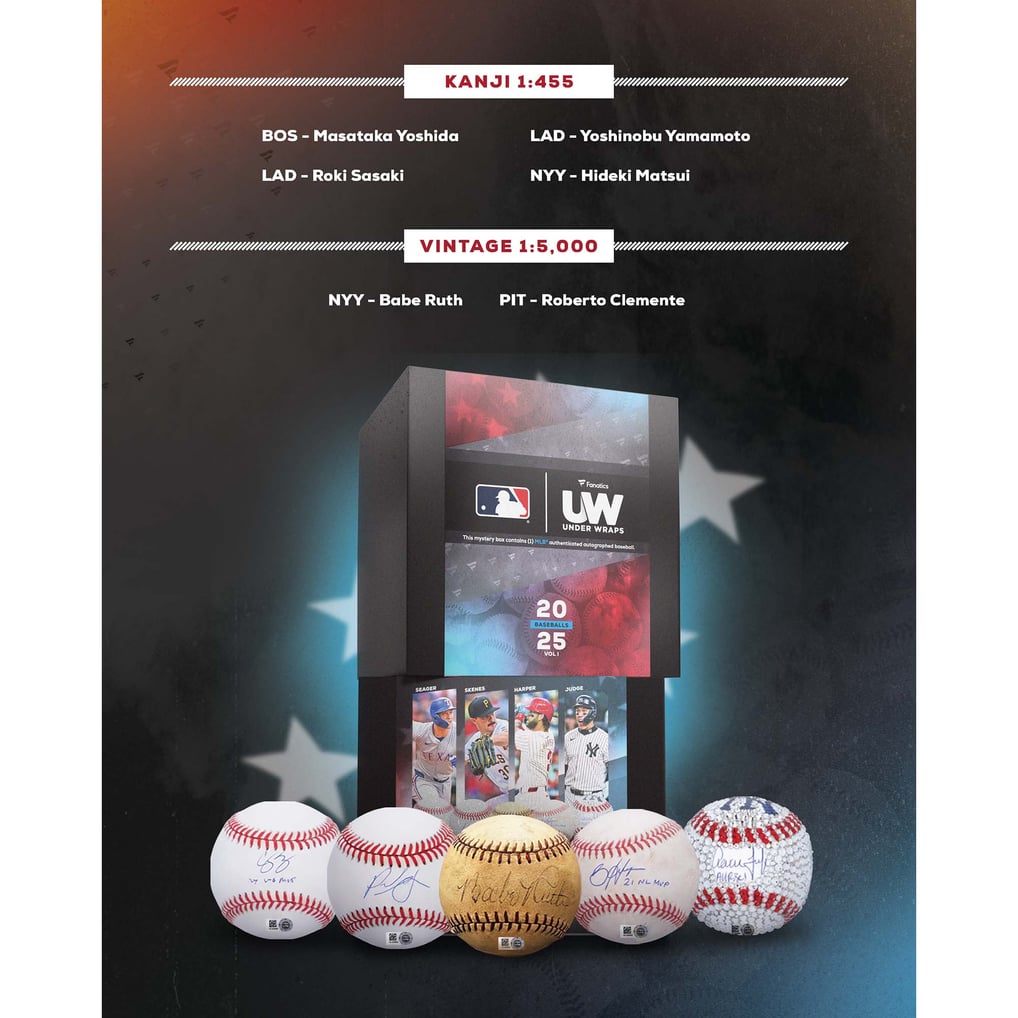 2025 Under Wraps Autographed MLB Baseballs Vol. I Single Mystery Box