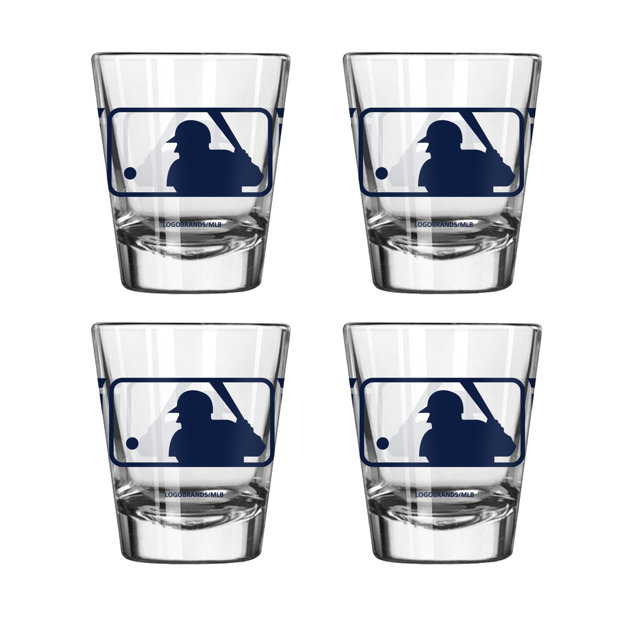Ensemble de quatre verres à shot rayés Logo Brands MLB