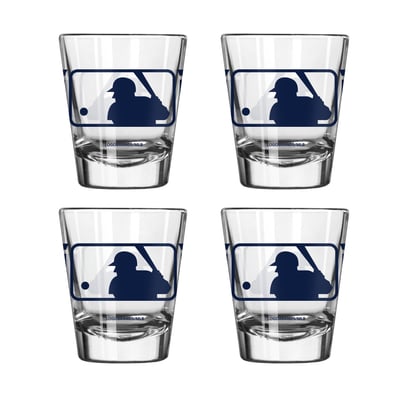 MLB Merchandise Logo Brands Four-Piece Stripe Shot Glass Set