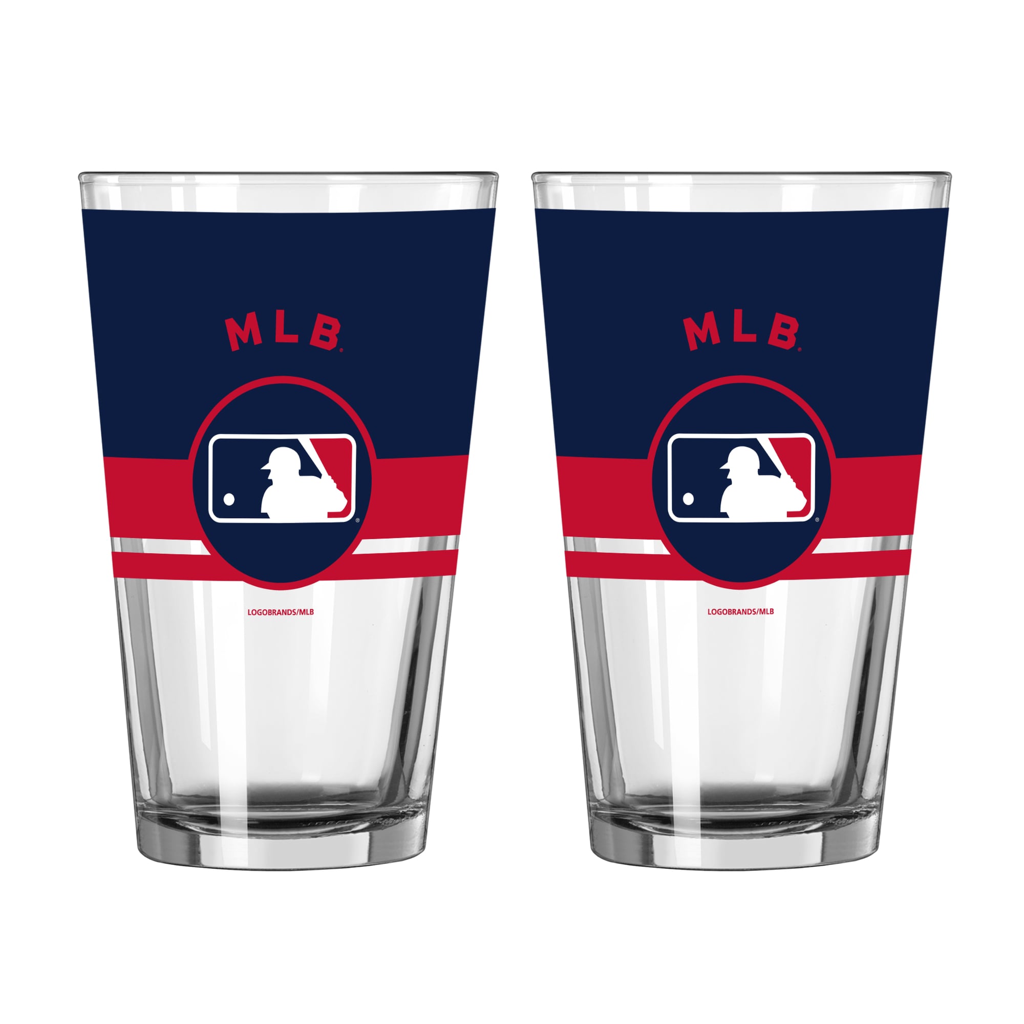 Ensemble de deux verres à bière Horizon de 473 ml (16 oz) de la marque Logo Brands MLB.