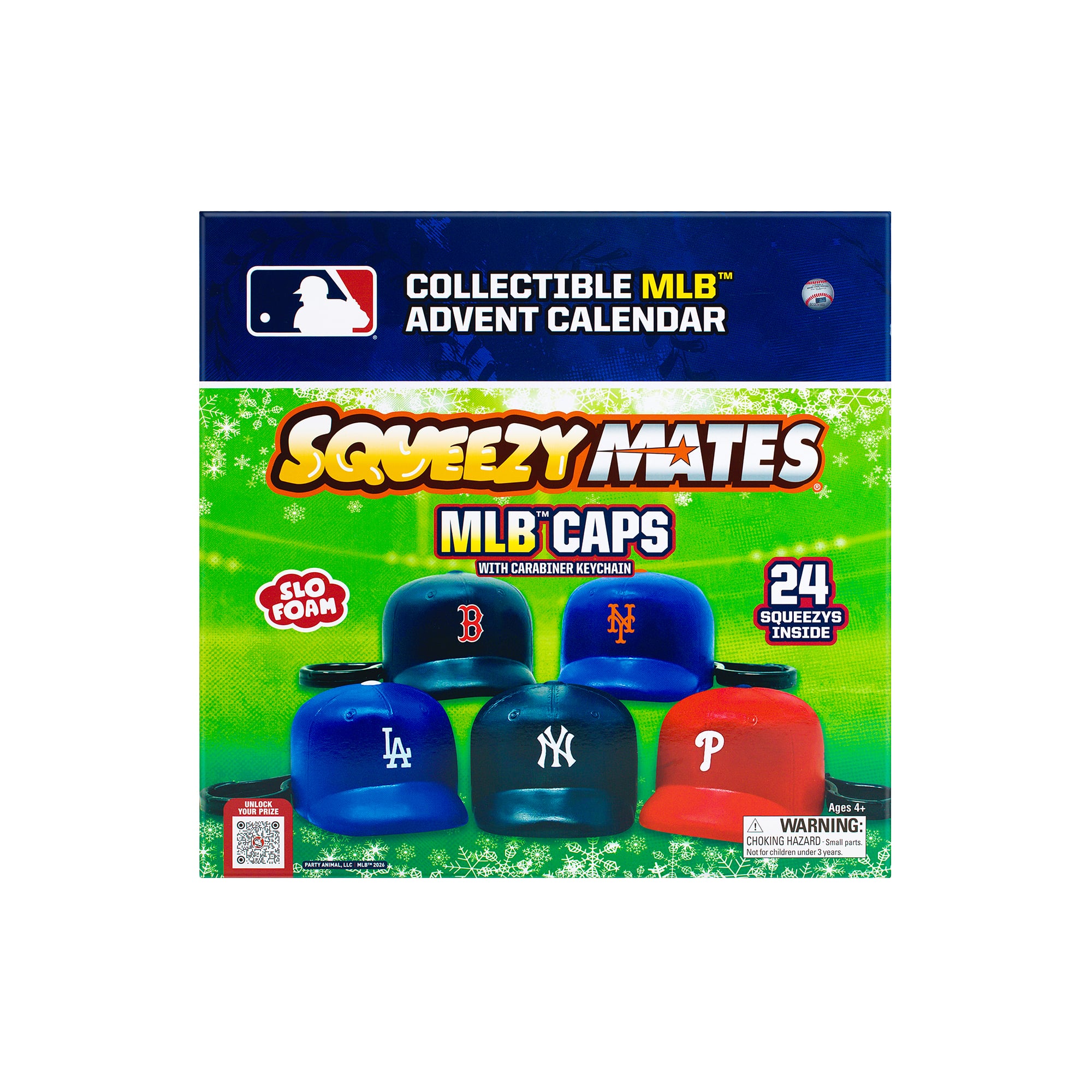 Calendrier de l'Avent SqueezyMates MLB Caps 2026