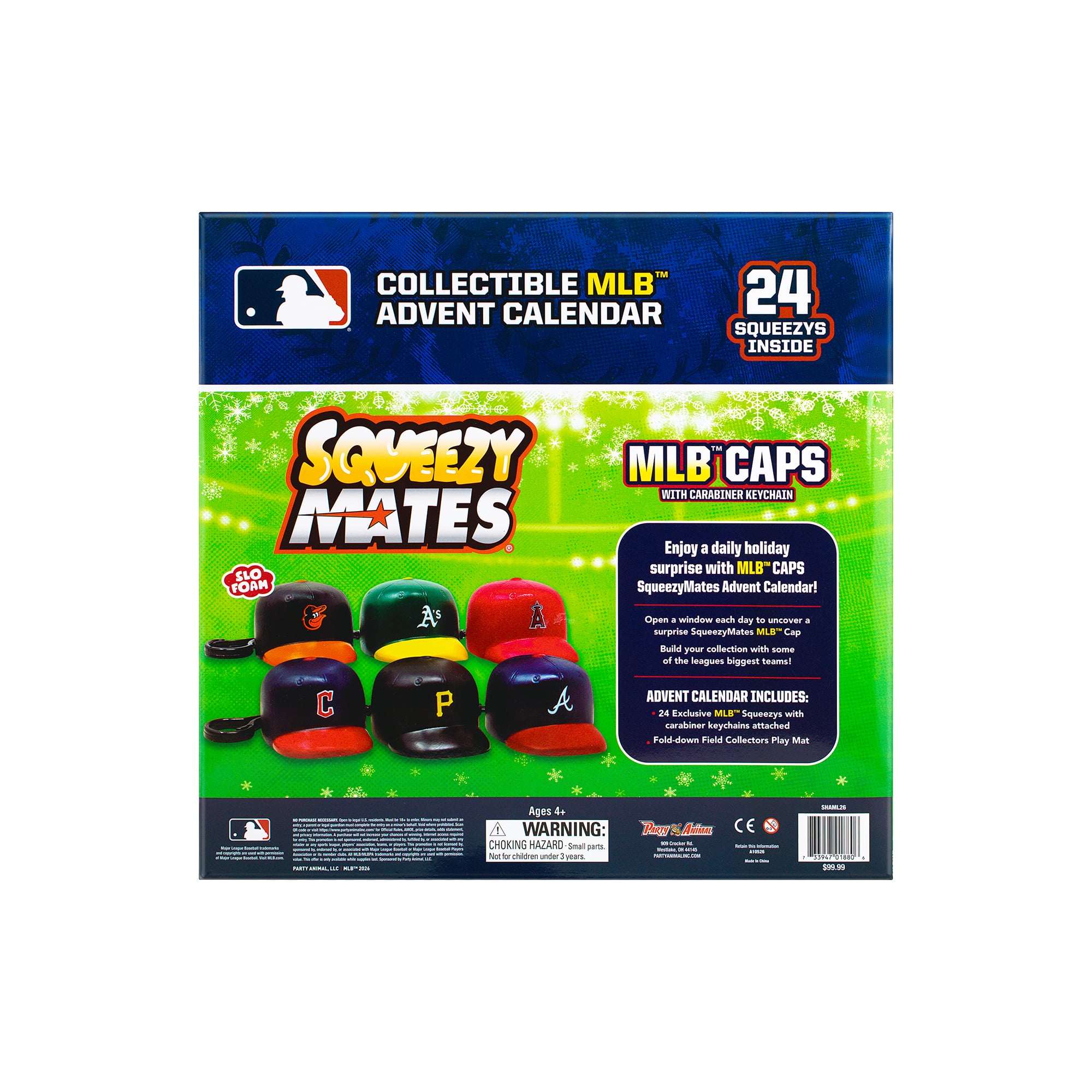 Calendrier de l'Avent SqueezyMates MLB Caps 2026