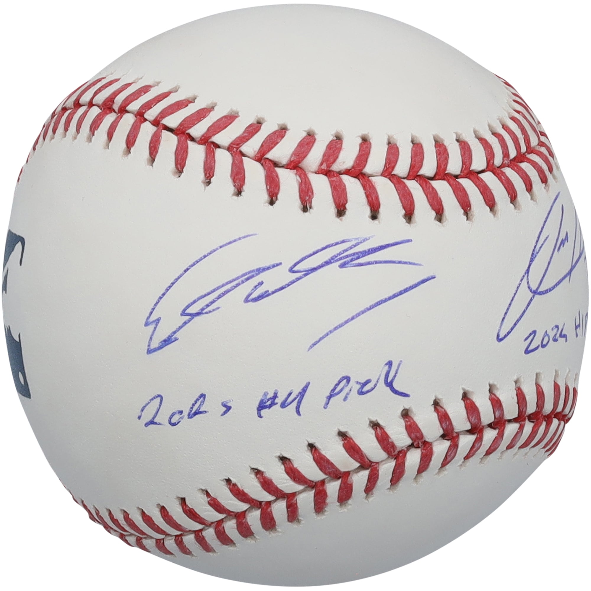 Jackson Holliday & Ethan Holliday Autographed Baseball with Multiple Inscriptions