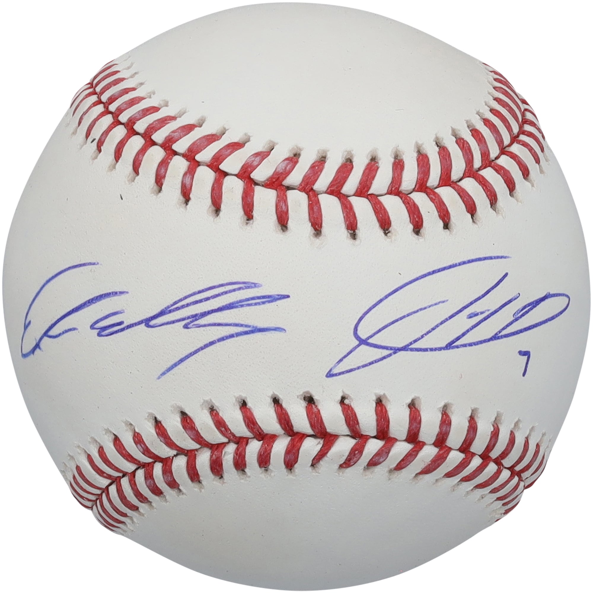 Balle de baseball autographiée par Jackson Holliday et Ethan Holliday