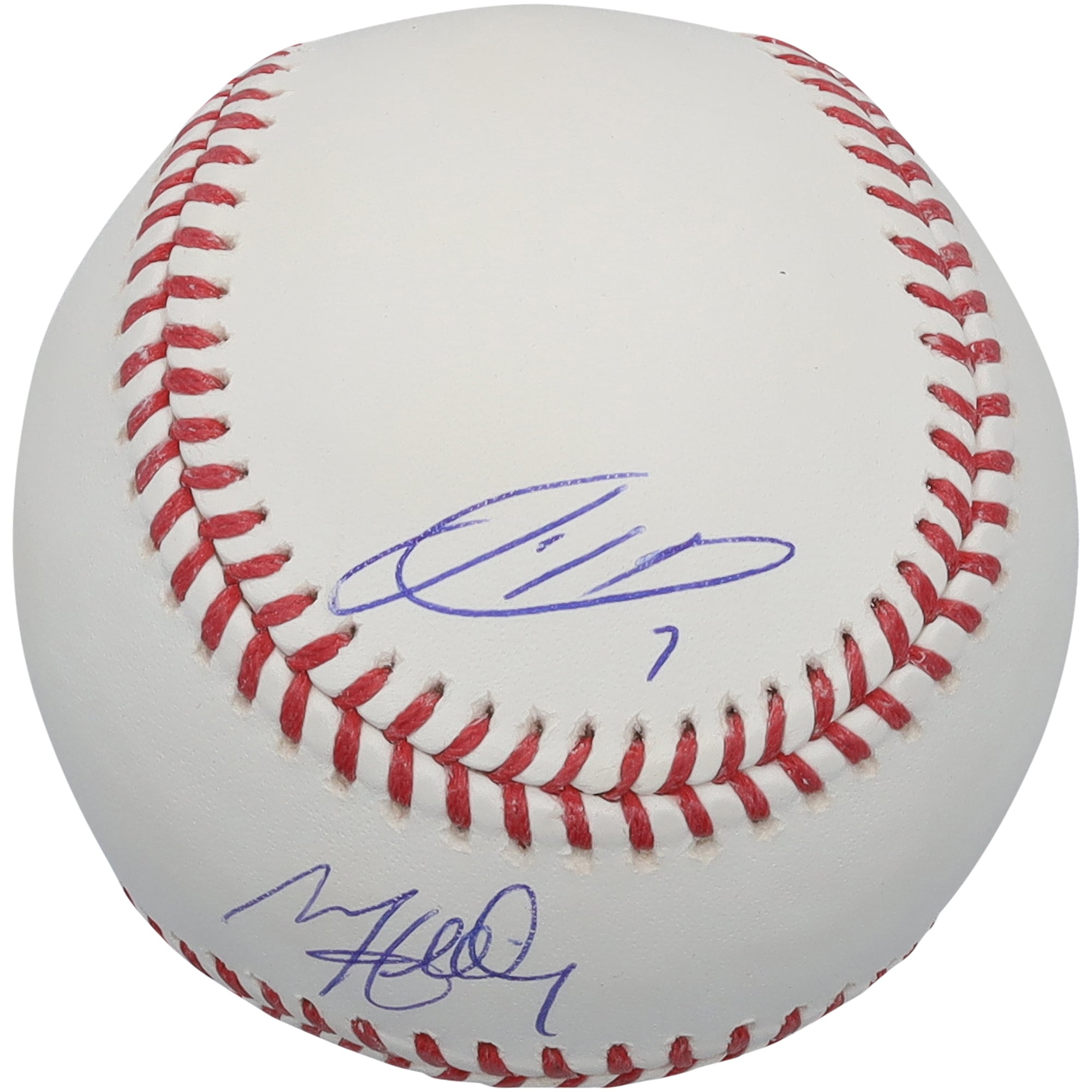 Balle de baseball autographiée par Jackson Holliday, Matt Holliday et Ethan Holliday