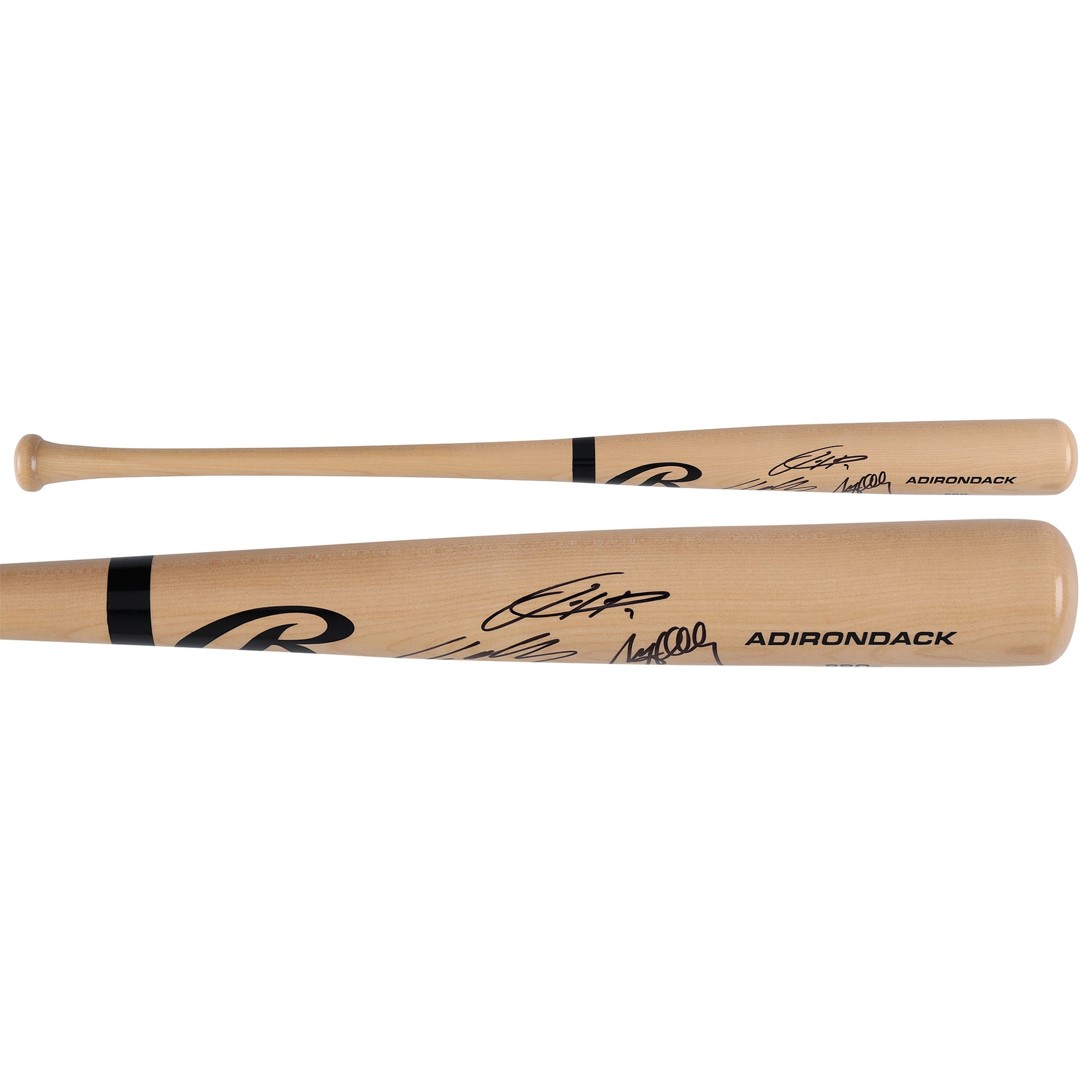 Matt Holliday, Jackson Holliday & Ethan Holliday Autographed Blonde Rawlings Pro Bat