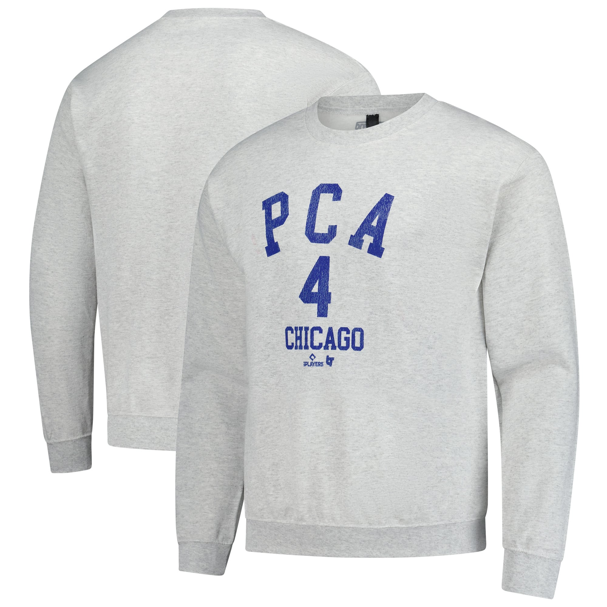 Unisex BreakingT Pete Crow-Armstrong Heather Gray Player Name & Number Sweatshirt